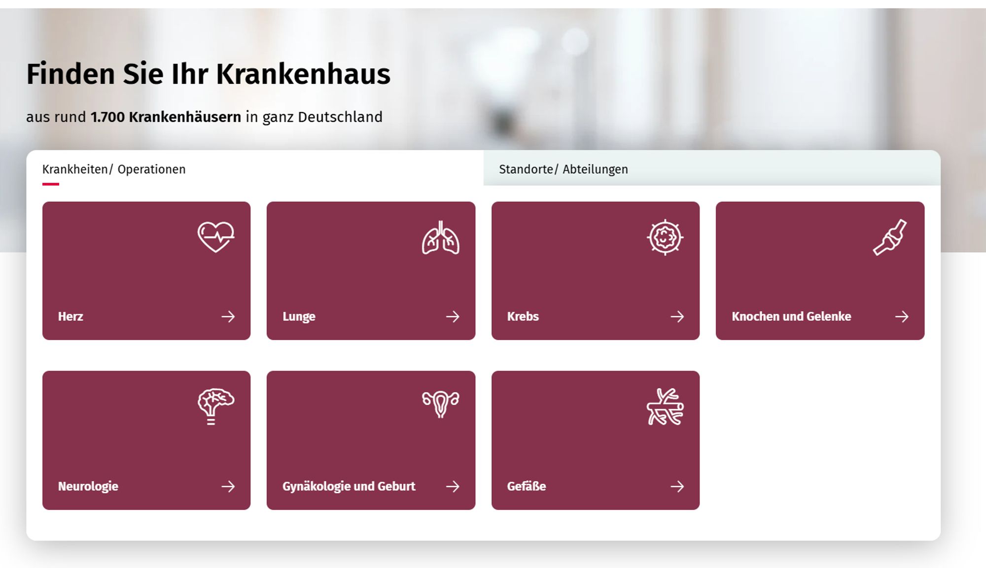 Screenshot Startseite https://bundes-klinik-atlas.de/.