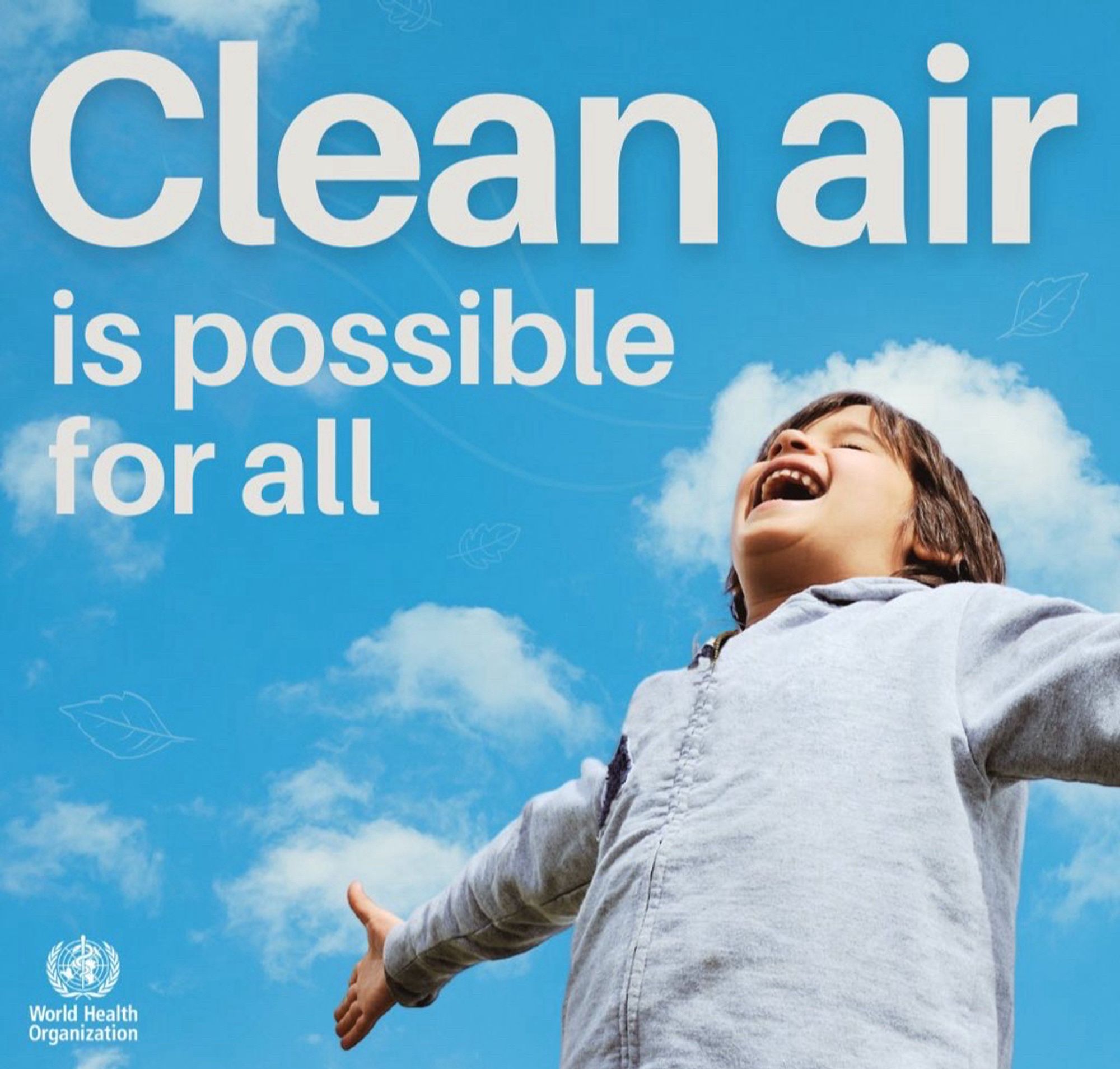 WHO SharePic „Clean air is possible for all“