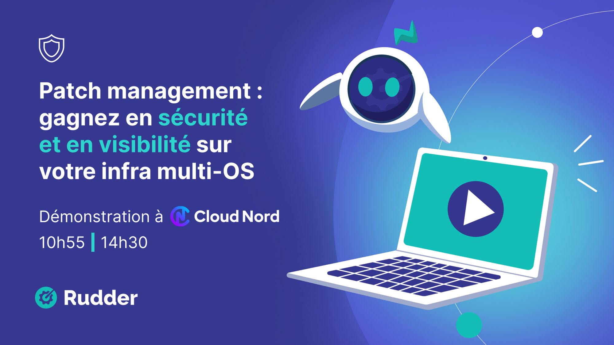 Démo Rudder pour Cloud Nord 2024 :
Patch management : gagnez en sécurité et en visibilité sur votre infrastructure multi-OS

10h55 & 14h30