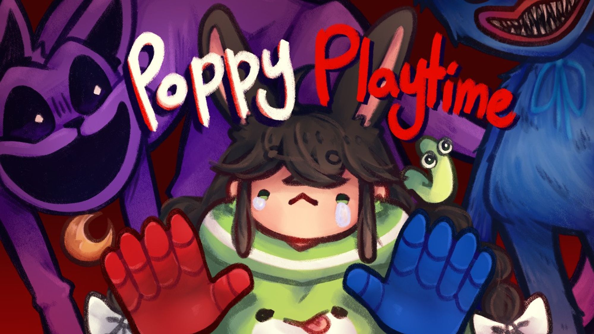 🎨 Thumbnail for Poppy Playtime, ft. Froggiee [oc], Worm (Chura), Catnap, Huggy Wuggy