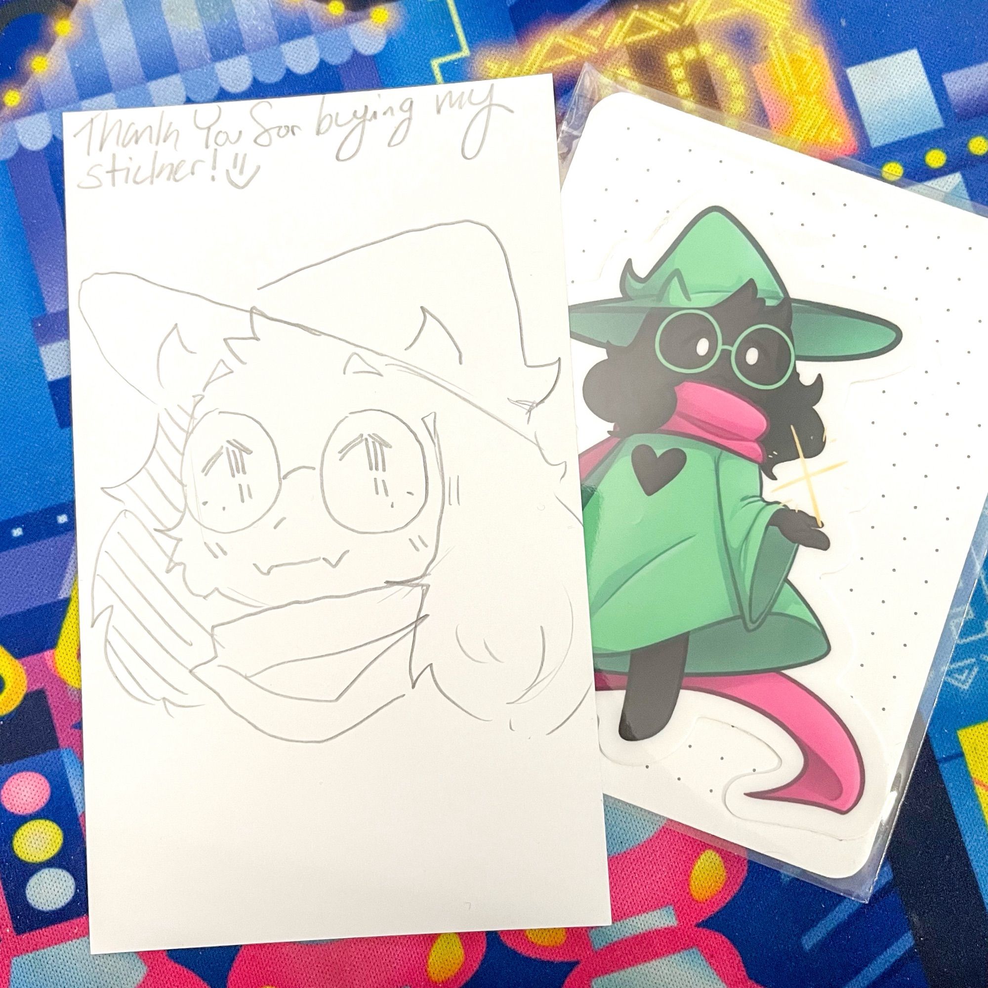 🎨 sketch of Ralsei from Deltarune for an Etsy order