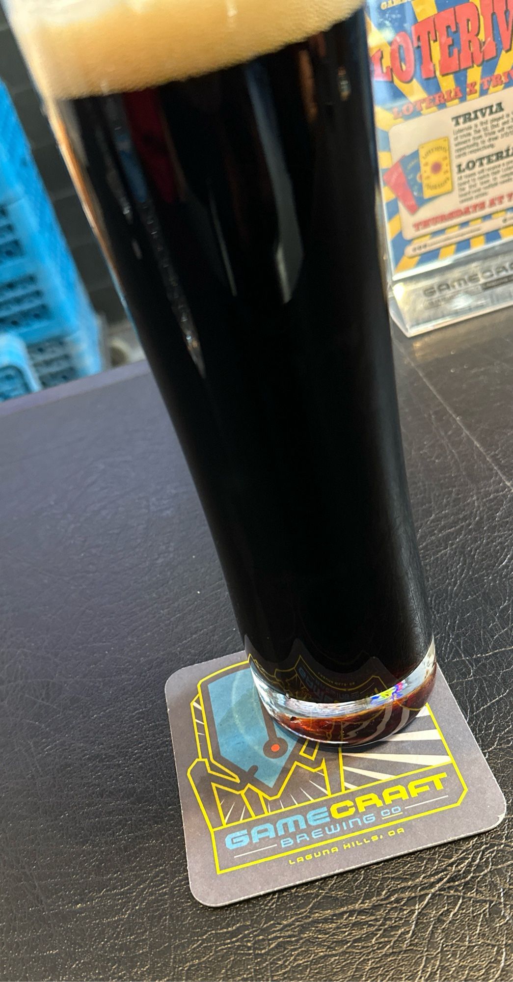 16 oz of dark beer, Schwarzbeir to be exact.