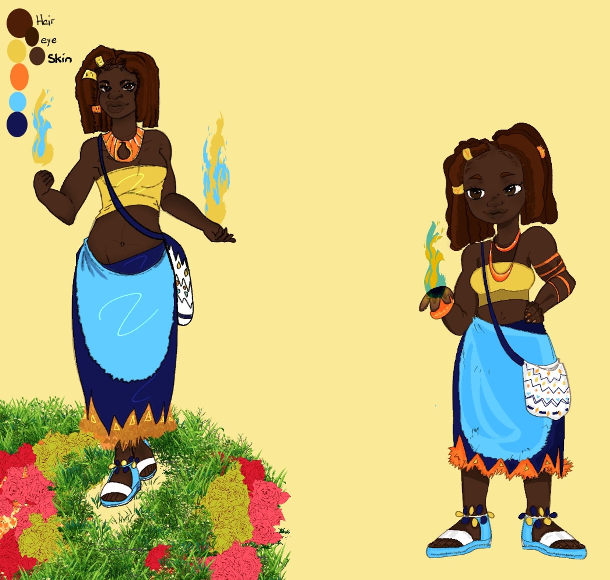 Sage Aaliyonna in 2 different styles.