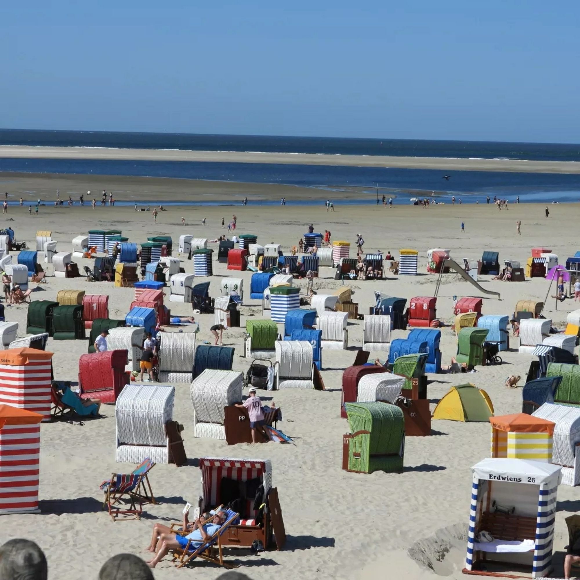 'Korben' op het strand van Borkum