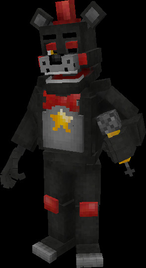 Minecraft styled Lefty from Freddy Fazbear's Pizzeria Simulator