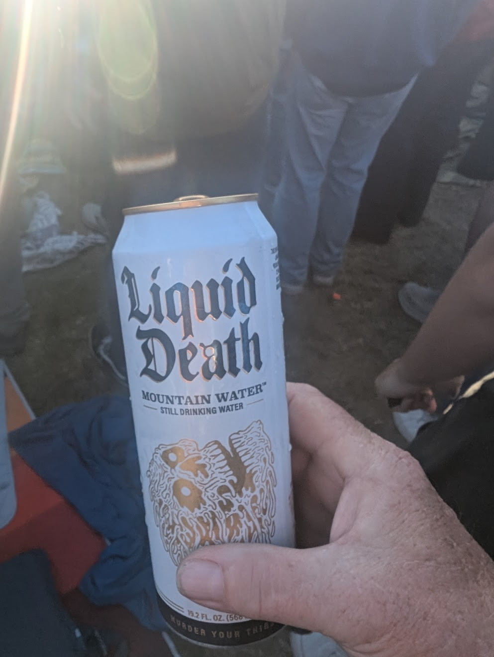 Can of liquid death water