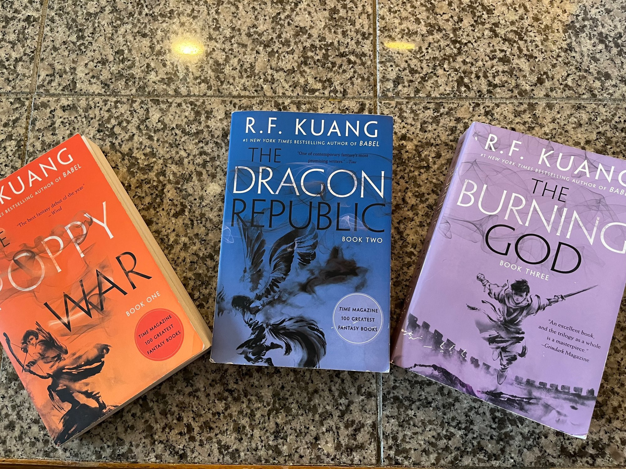 The Poppy War trilogy by RF Kuang