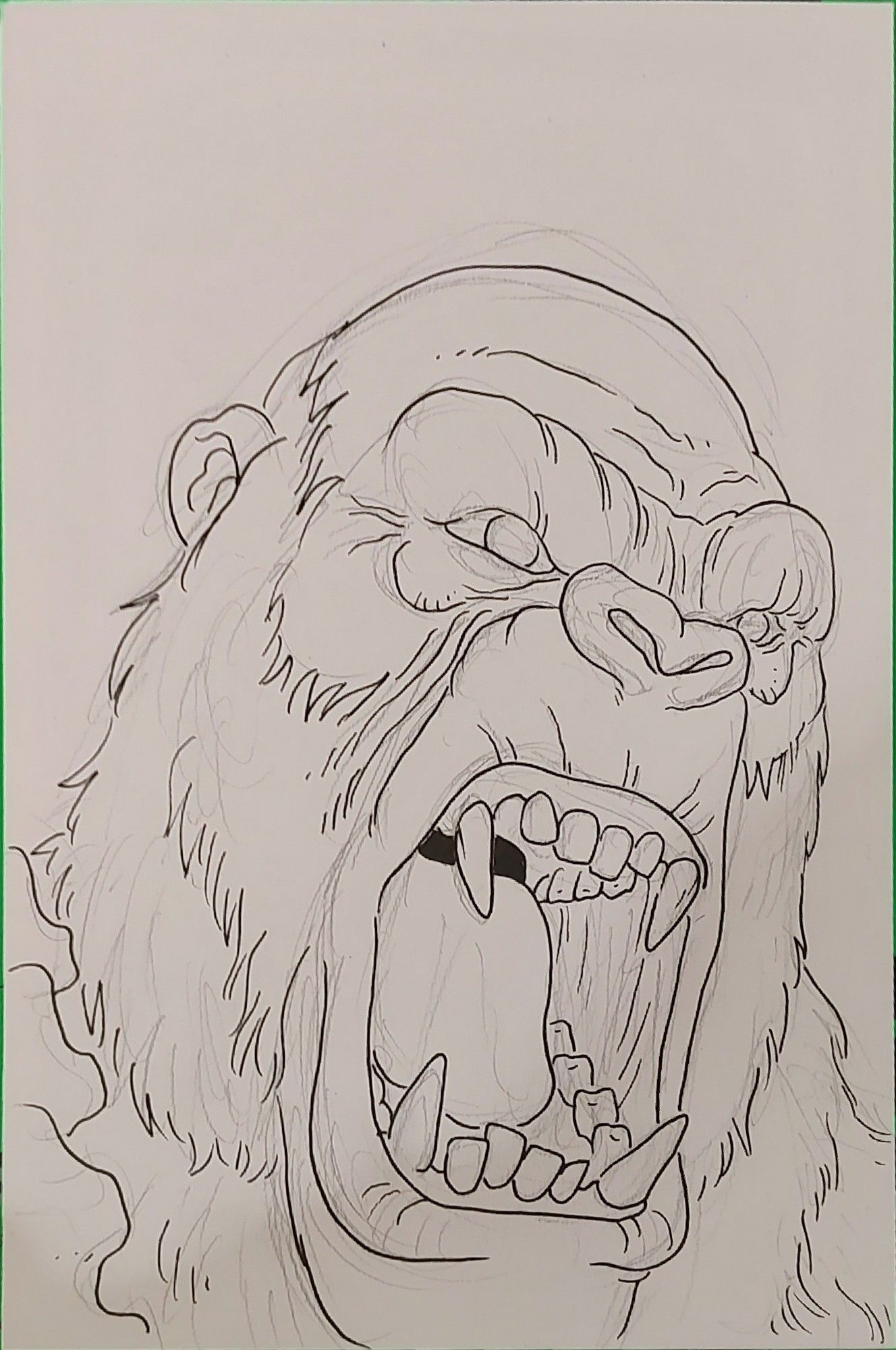 Line art of Skar King.