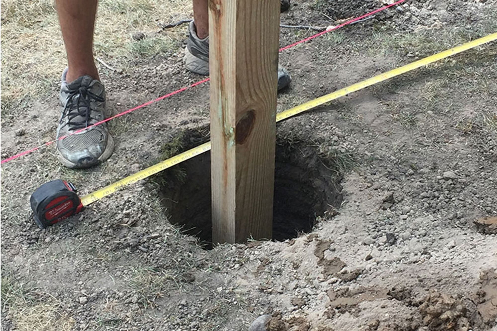 A post hole