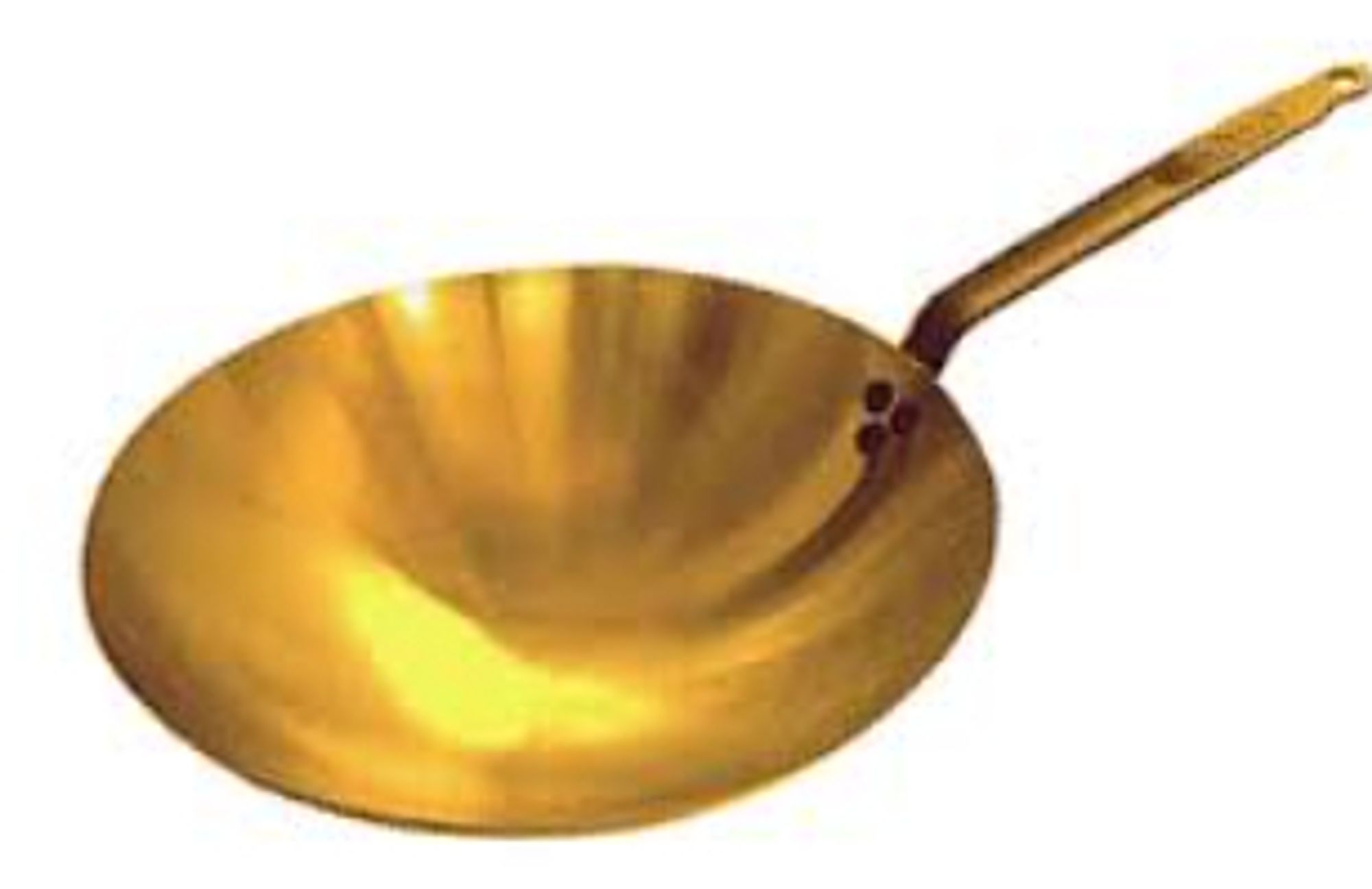 Un wok (pour cuisiner) en or