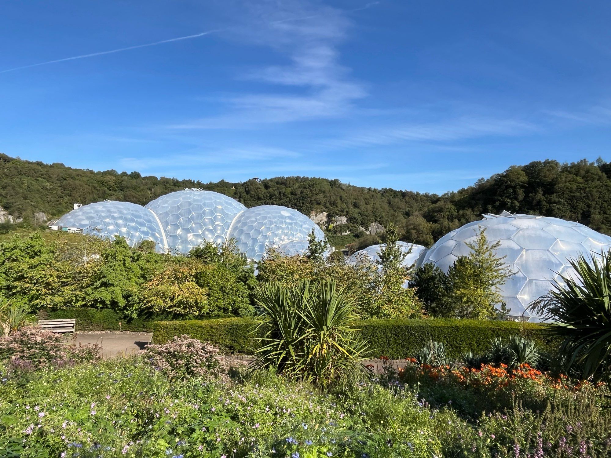 View of the biomes at Eden Project