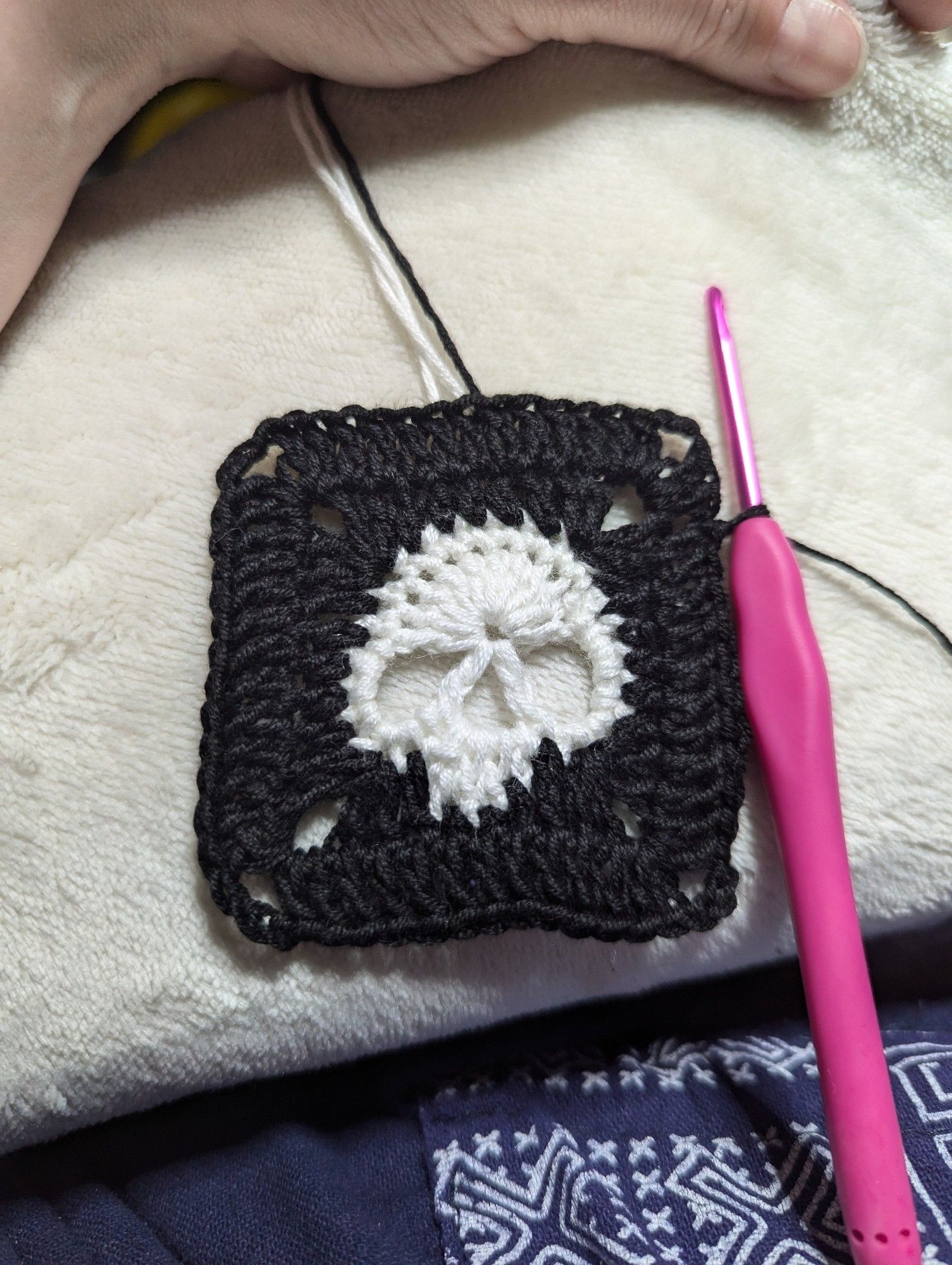 Granny square skull.