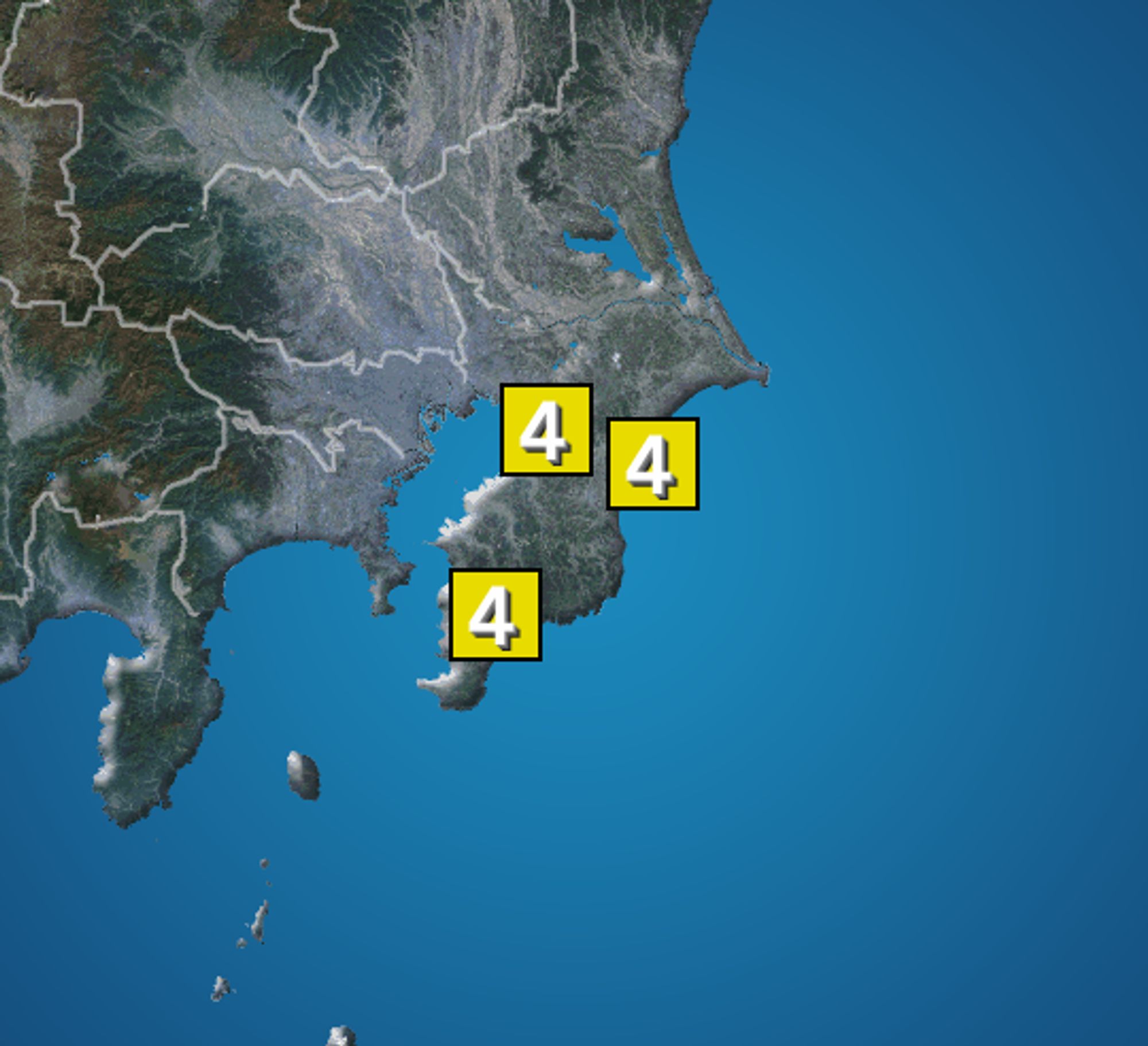 地震分布図