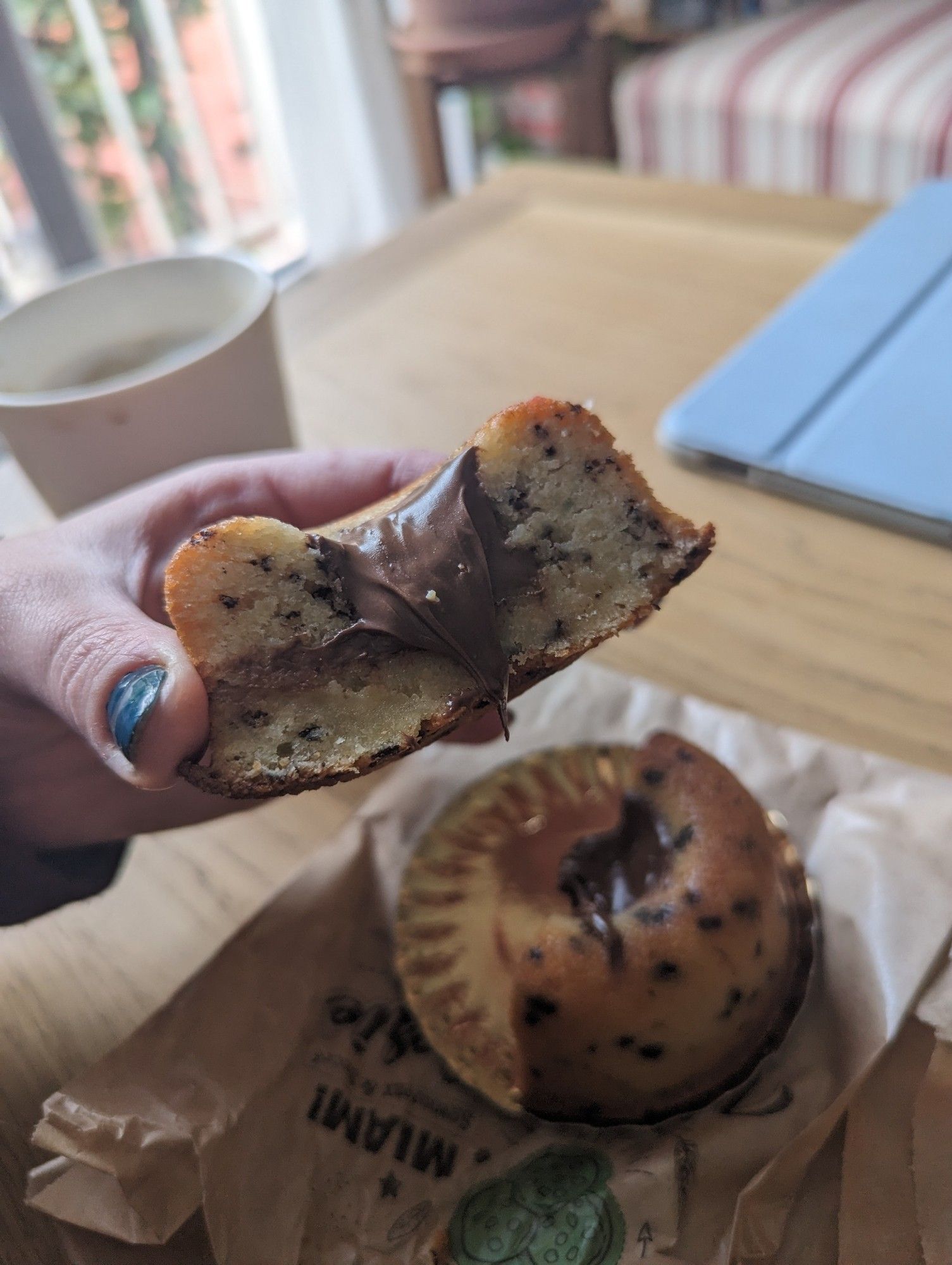 Tigré à la pâte à tartiner au chocolat/noisette