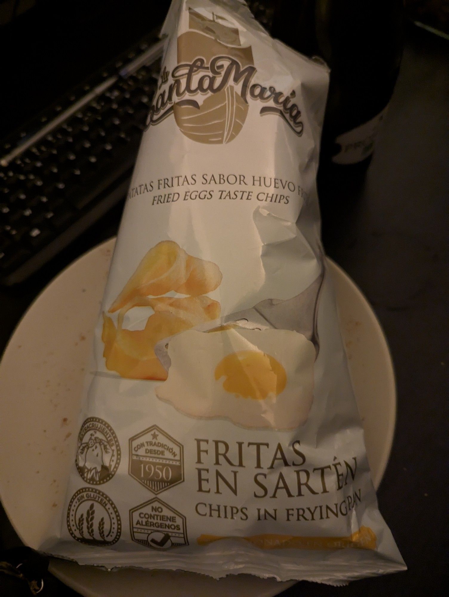 Chips goût œuf au plat