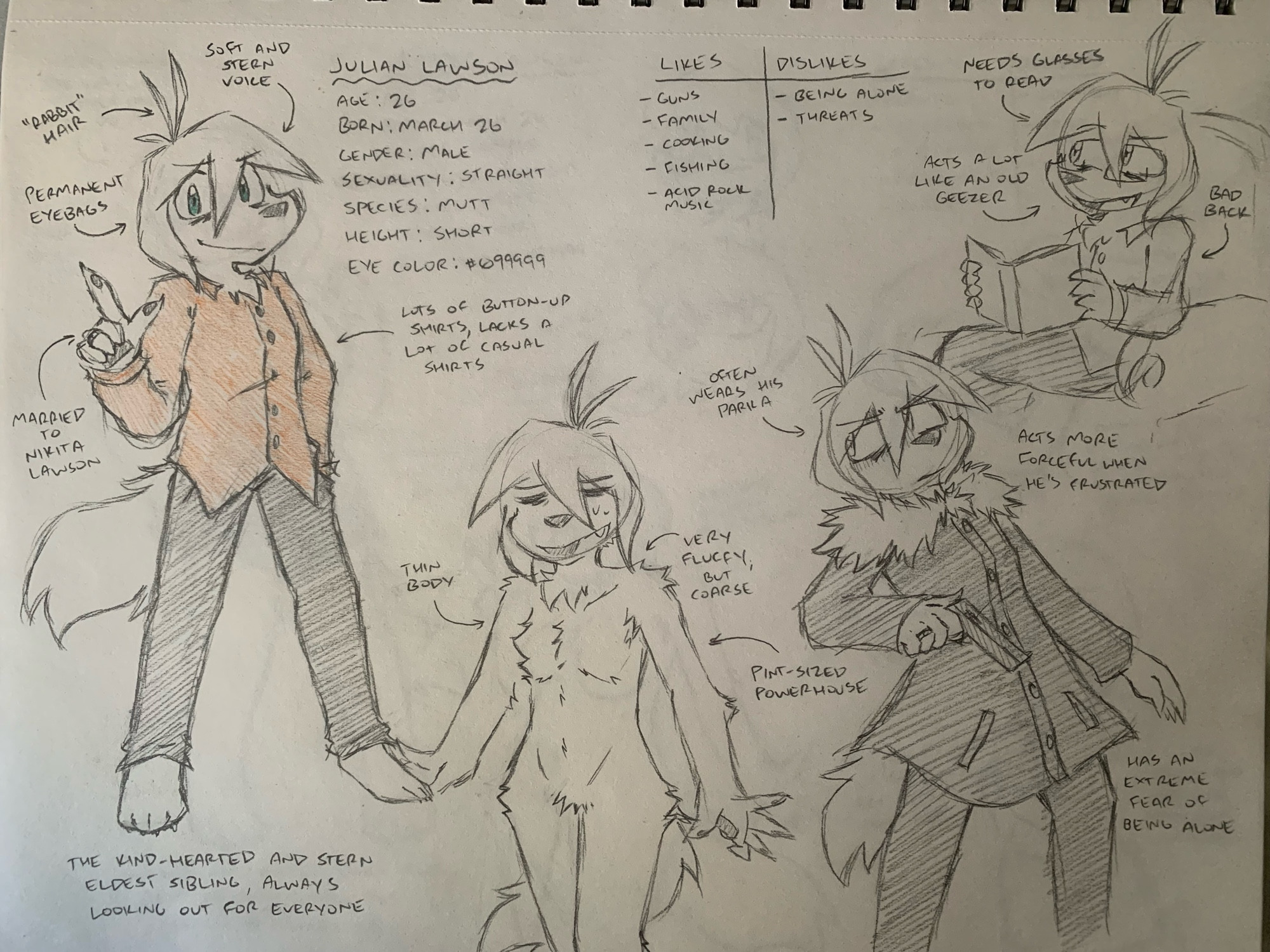 Character Reference for Julian Lawson