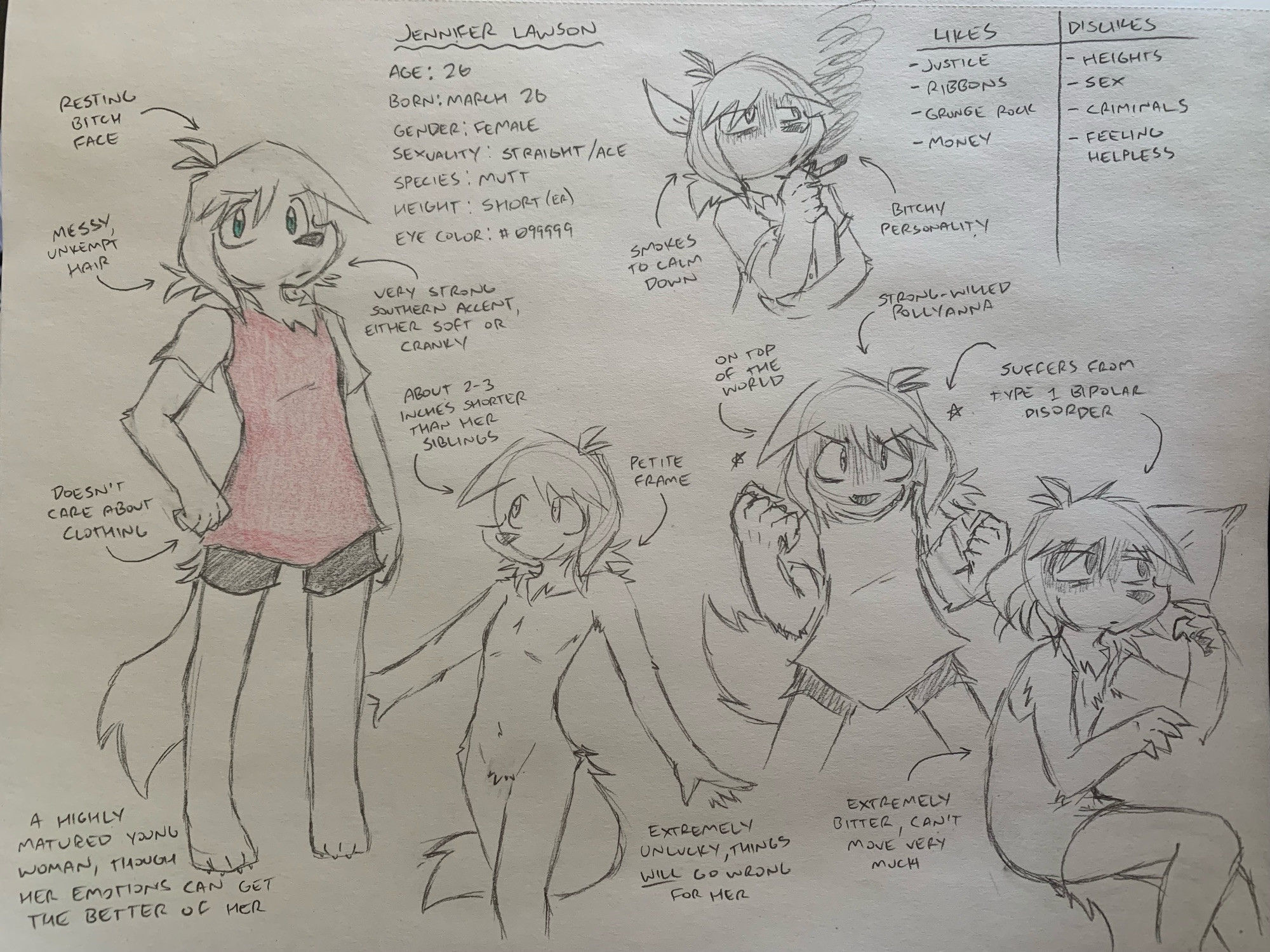 Character Reference for Jennifer Lawson