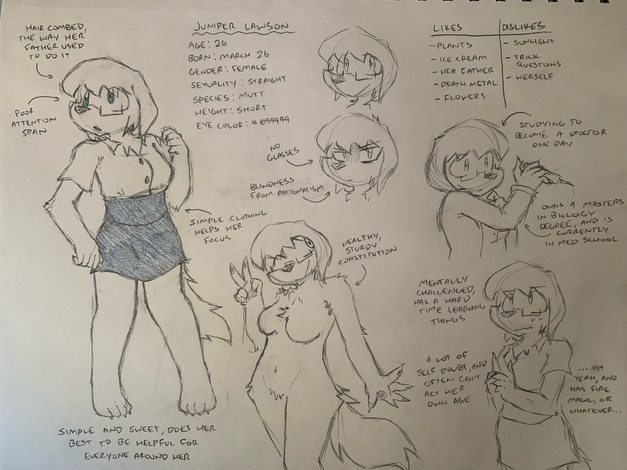 Character Reference for Juniper Lawson