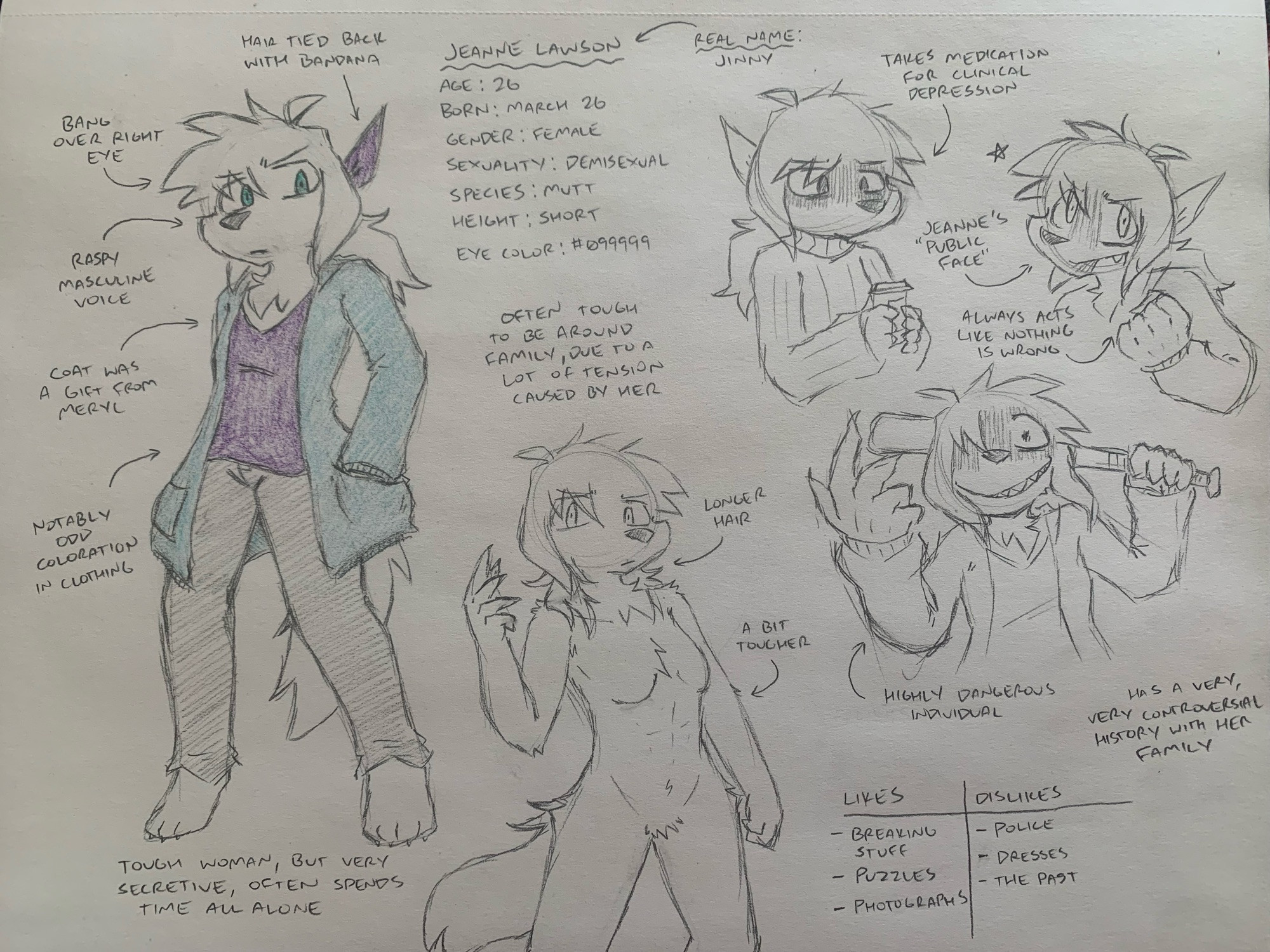 Character Reference for Jeanne “Jinny” Lawson