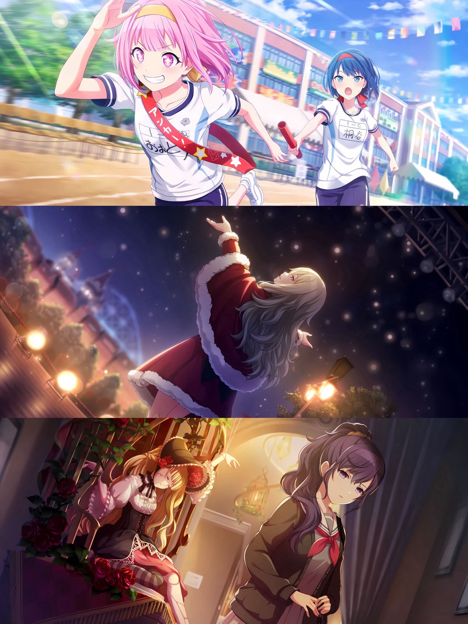 [Sprint! Relay Anchor ☆] Otori Emu ❀

[Gifts From the Sky] Kusanagi Nene ☆

[Inconvenient Masquerade] Asahina Mafuyu ✧