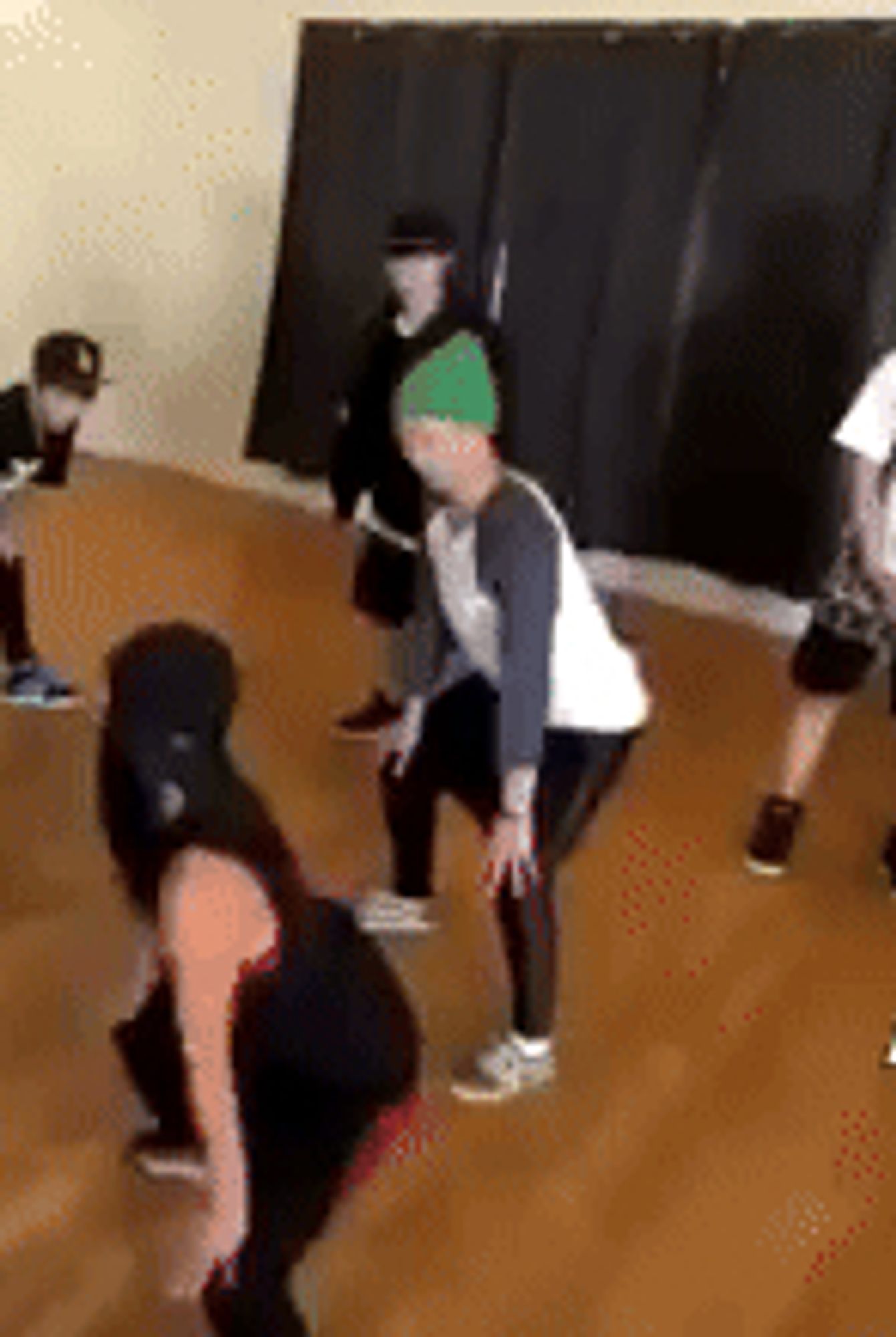 namjoon learning to twerk during one of BTS American Hustle Life episode