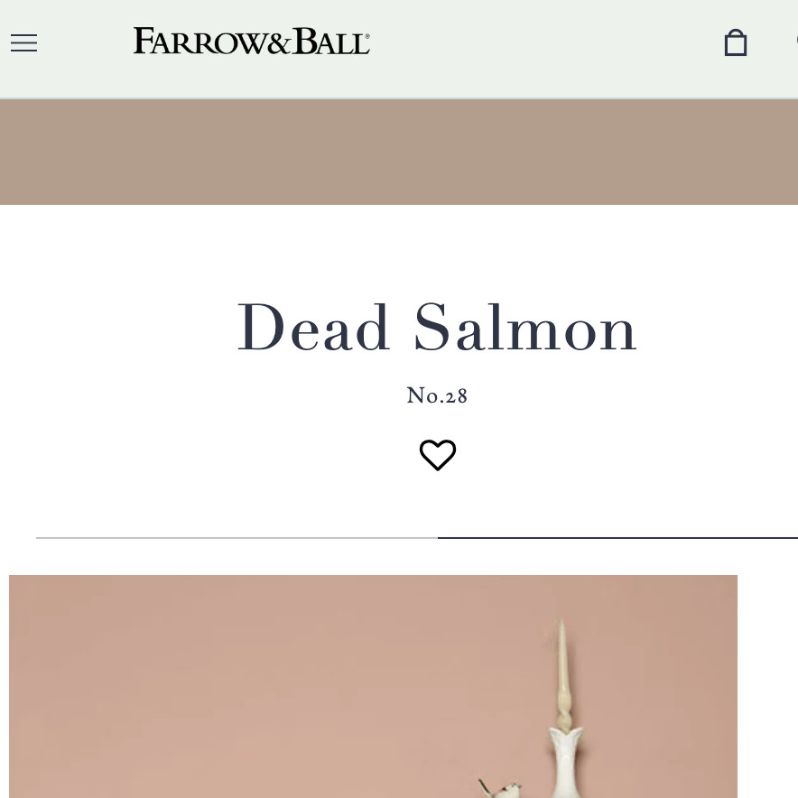 Farrow and Ball "Dead Salmon" colour swatch