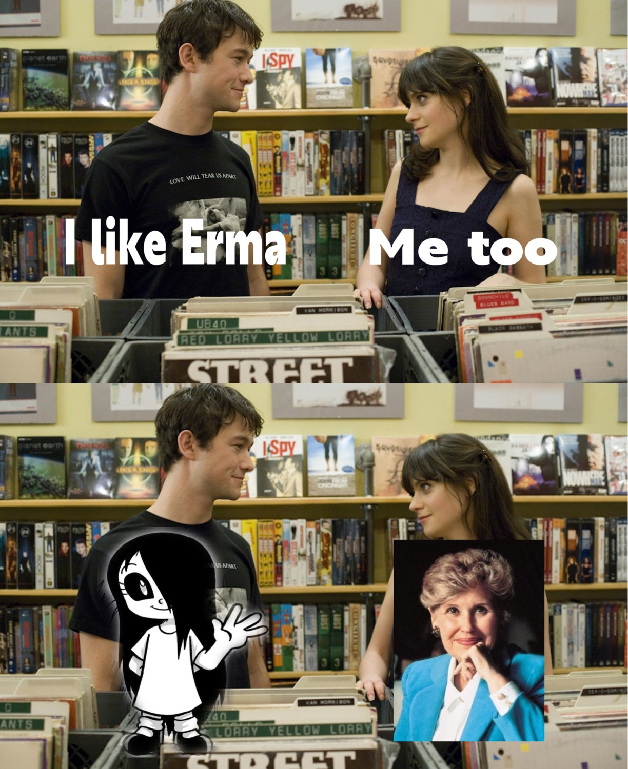 One side is Erma Willaims the other is Erma Bombleck