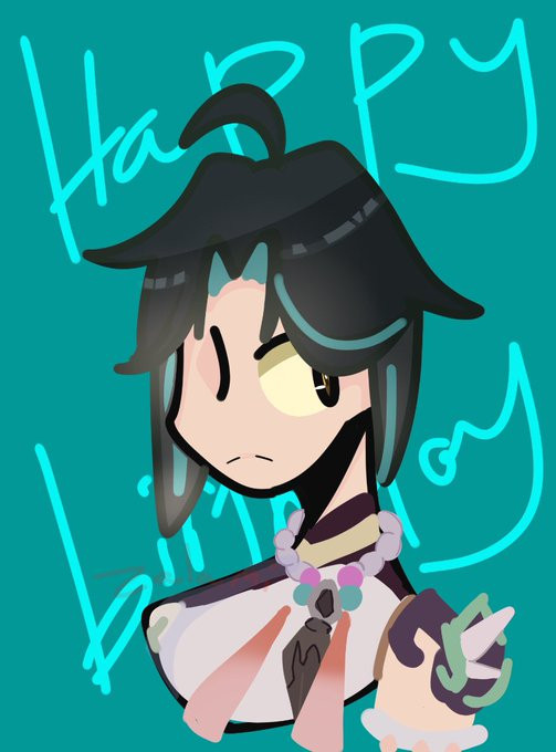 Birthday art for xiao