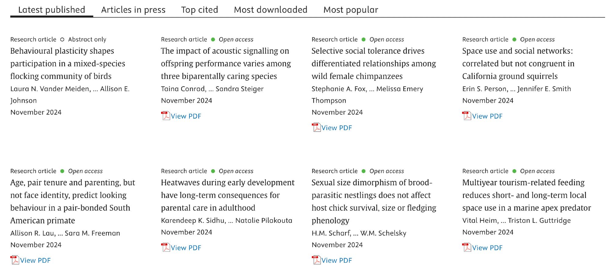 "Behavioural plasticity shapes participation in a mixed-species flocking community of birds" Laura N. Vander Meiden, ... Allison E. Johnson
November 2024.

is exactly what a journal title should look like. Not 

"Birds of a feather flock together? Participation and behavioural plasticity: Evidence from mixed bird groups" 

or whatever