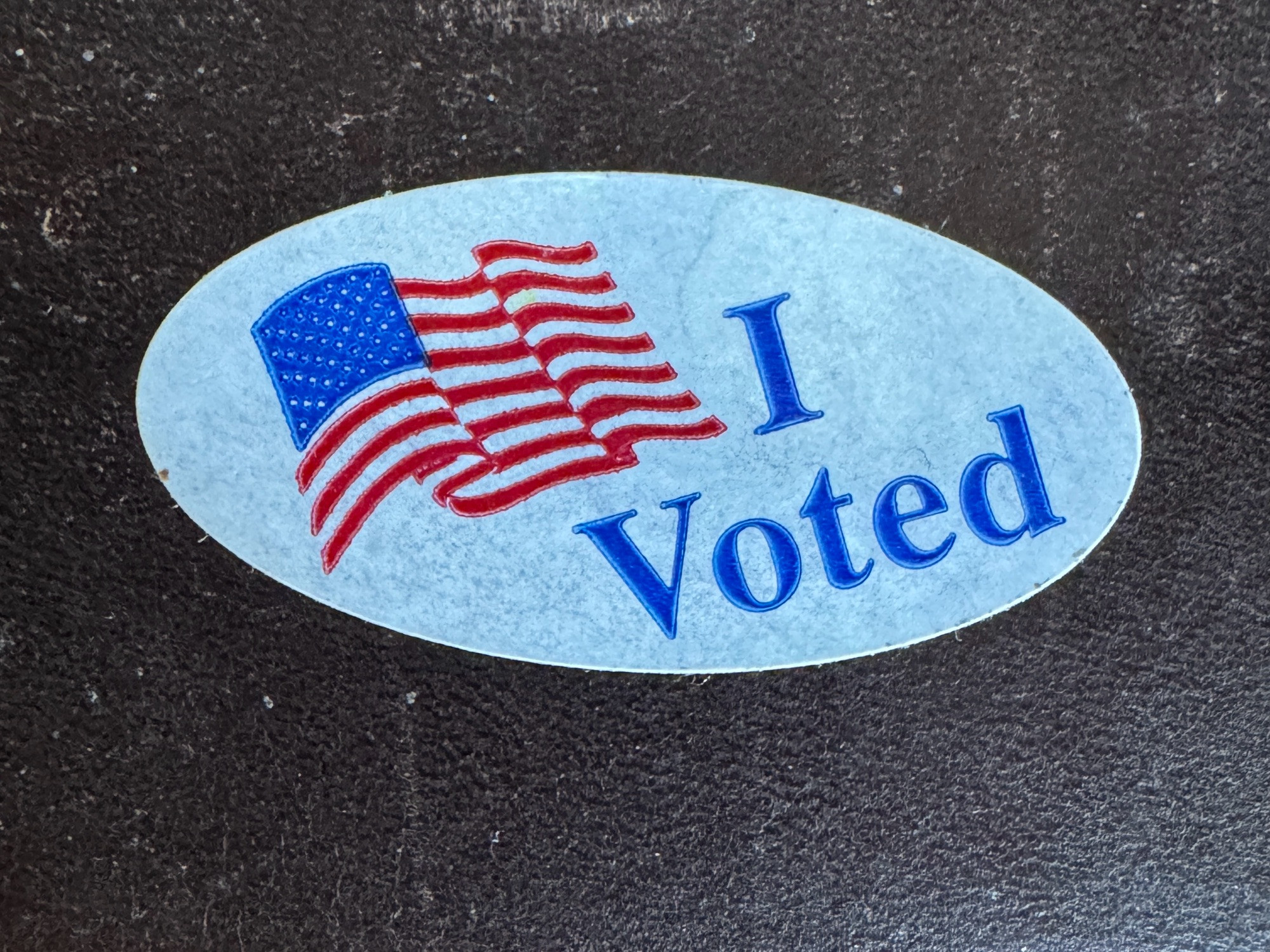 “I voted” sticker 