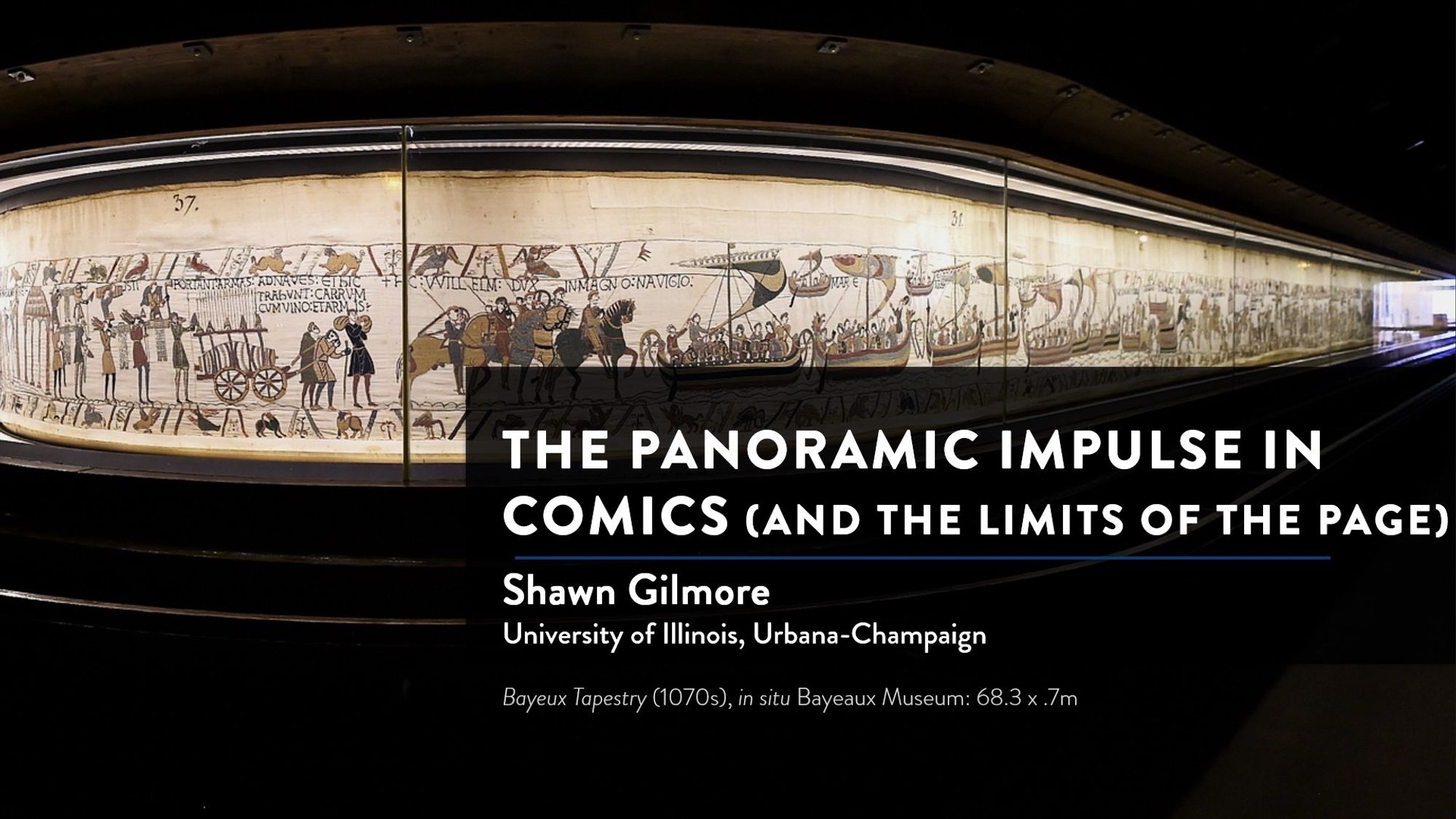 Opening slide: Shawn Gilmore, The Panoramic Impulse in Comics”