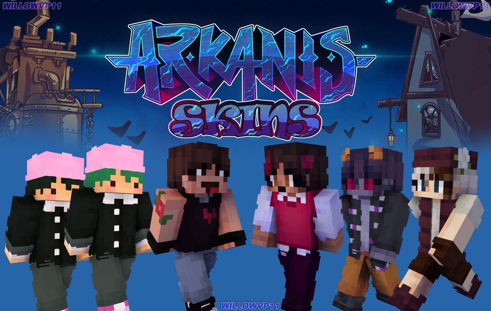 remake das skins dos personagens de arkanis, feitos por mim