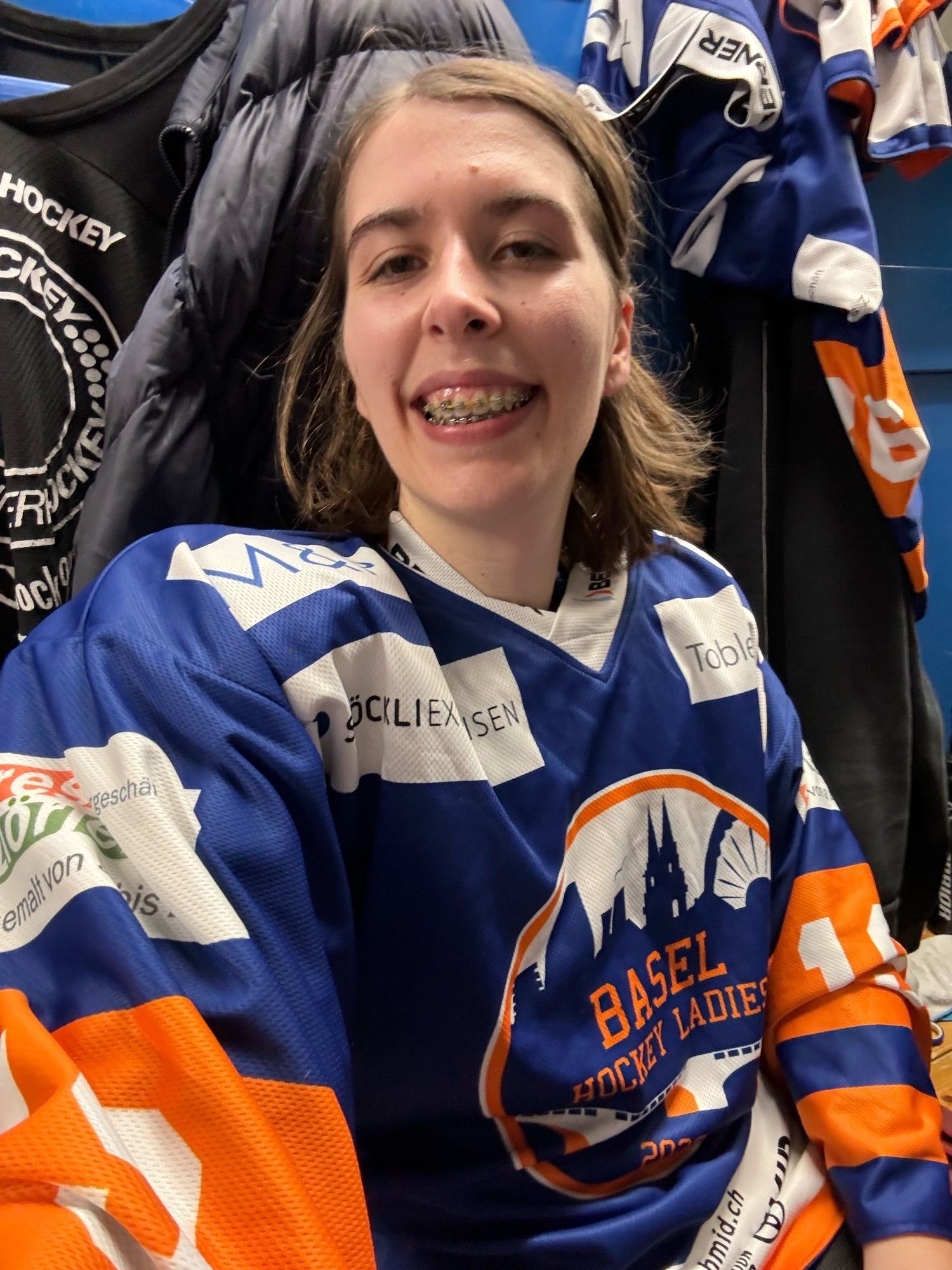 It’s me, in ice hockey gear