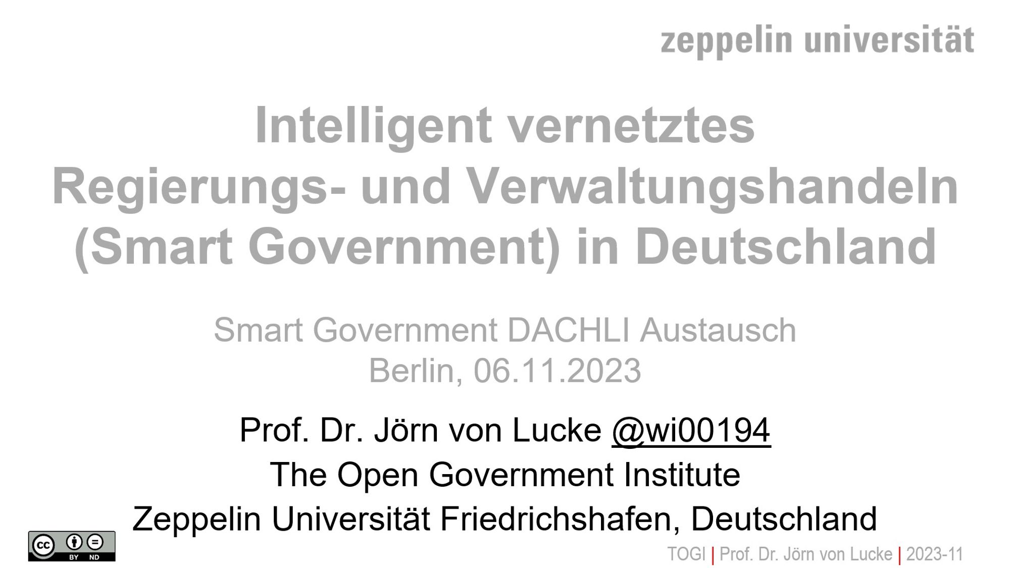 von Lucke 2023 - Smart Government in Deutschland 2023