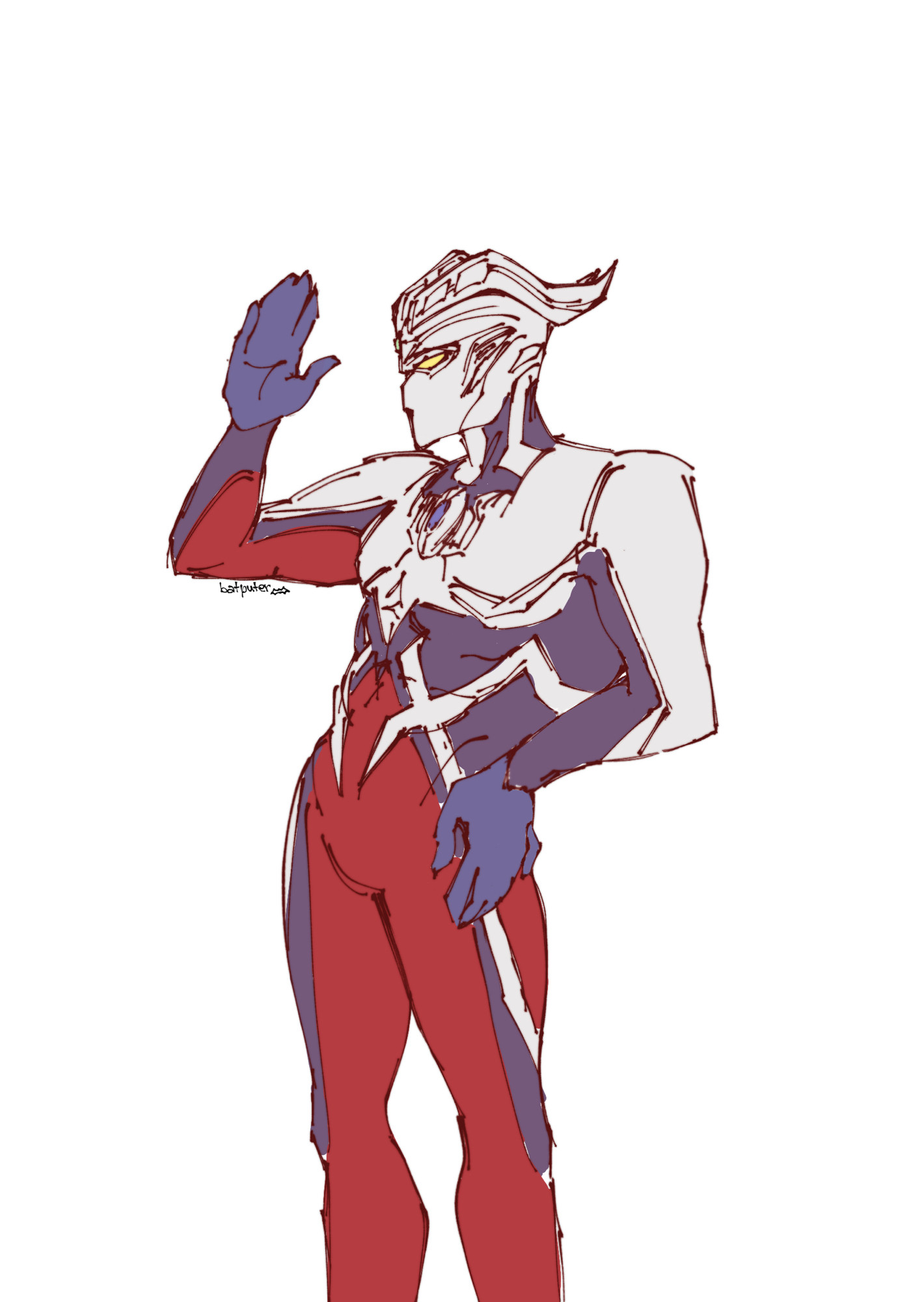 ultraman zero coloured!