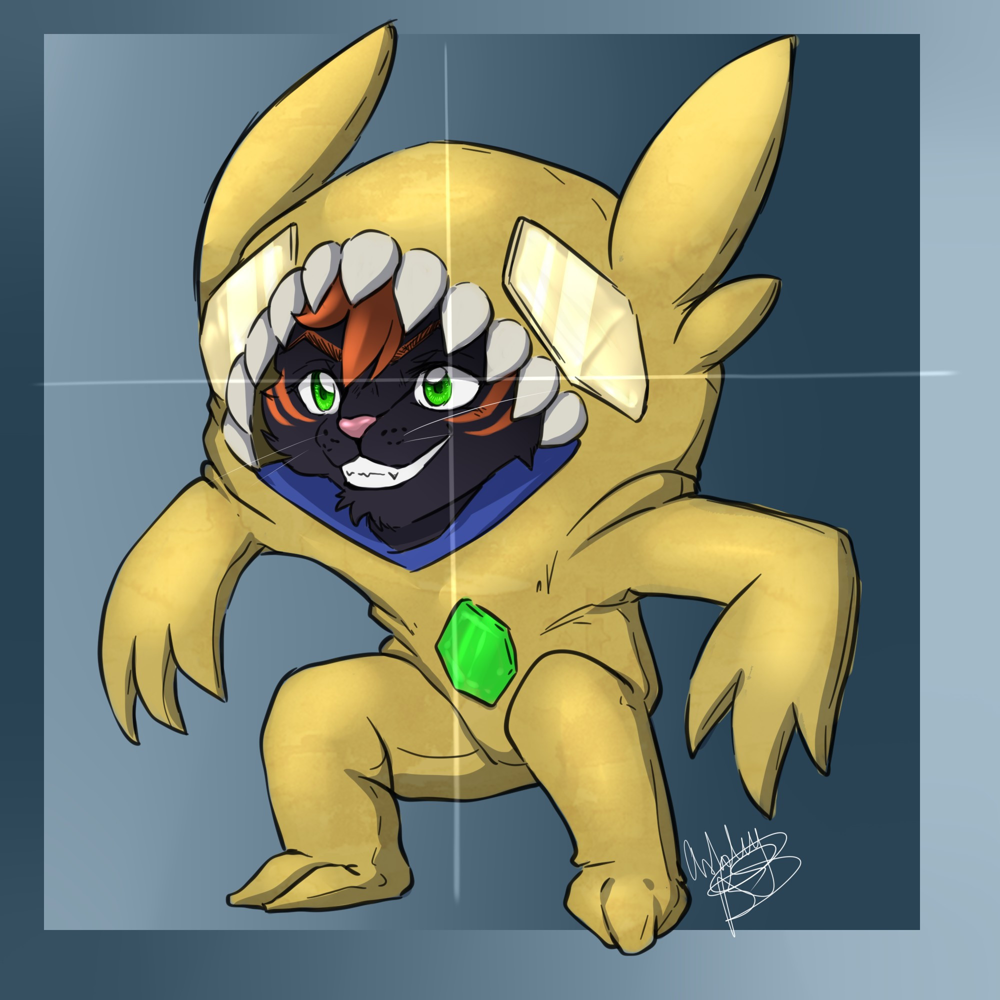 Xenon Seraph in a shiny Sableye onesie