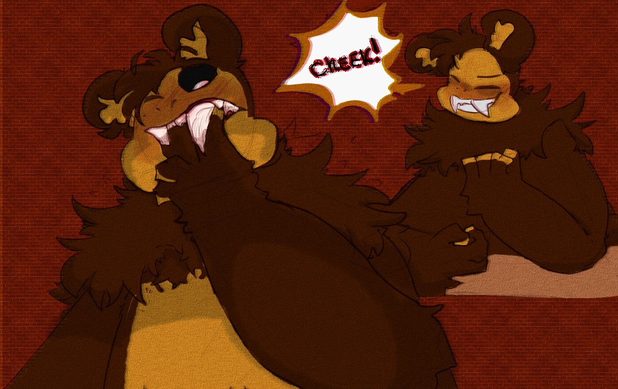 worry bear having theet issues :v