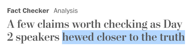 Fact CheckerAnalysis
A few claims worth checking as Day 2 speakers hewed closer to the truth