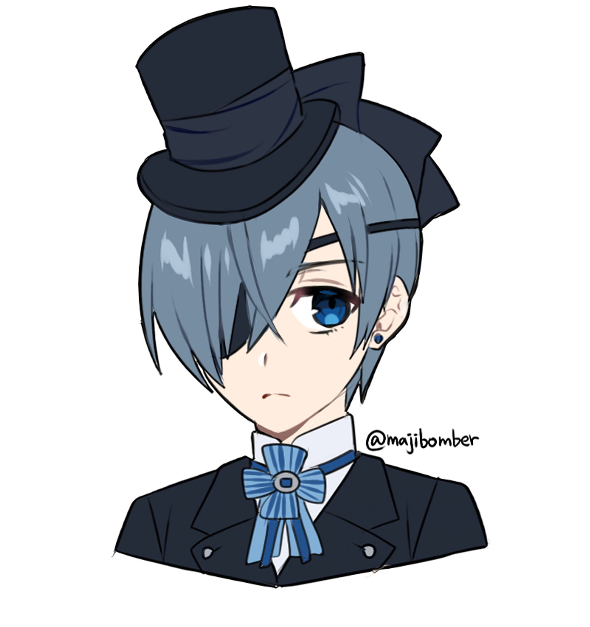 Ciel Phantomhive - Kuroshitsuji
Hehe.. cute proud, shrewd boy. While everyone was in love with Sebastian, I was looking at Lord Phantomhive