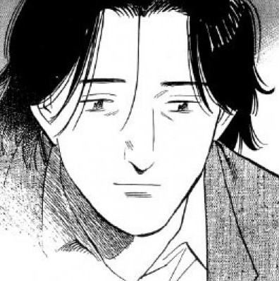 A picture of Kenzō Tenma from Naoki Urasawa's Monster series, he looks tired.