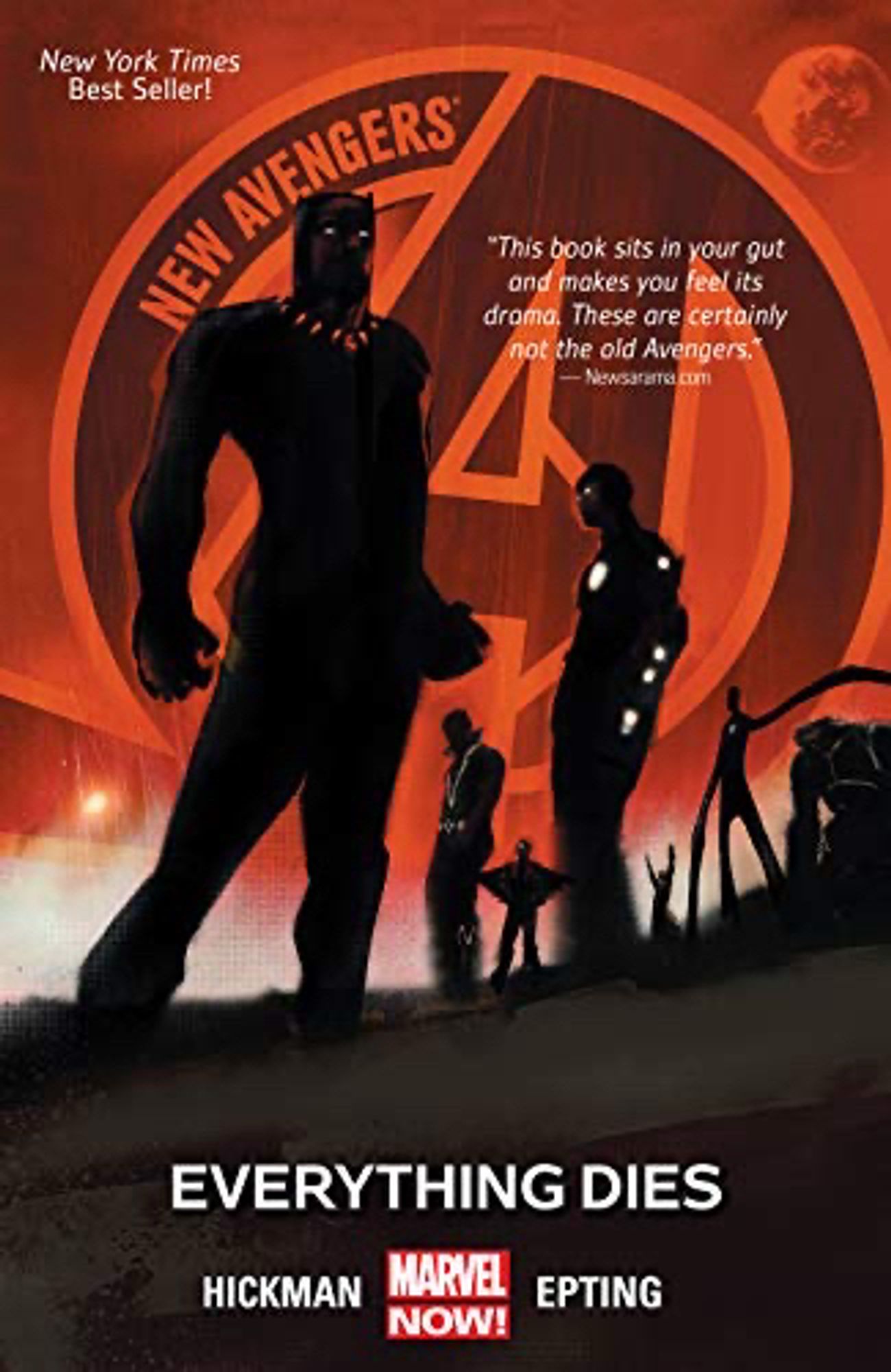 The first trade paperback collection of Jonathan Hickman’s New Avengers