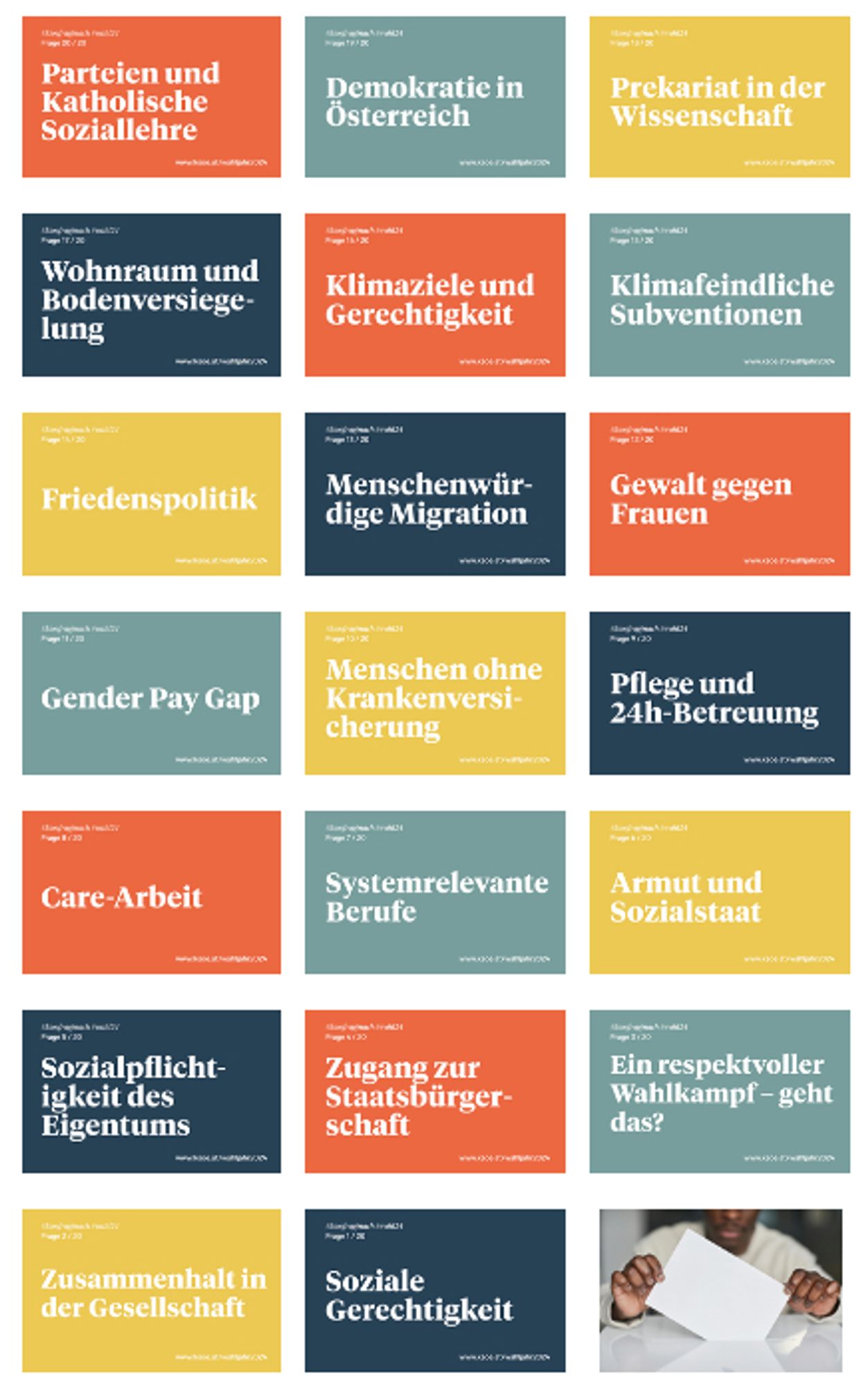 #ksoefragtnach - Fragenkatalog an die Parteien der Katholischen Sozialakademie Österreichs zur Nationalratswahl 2024