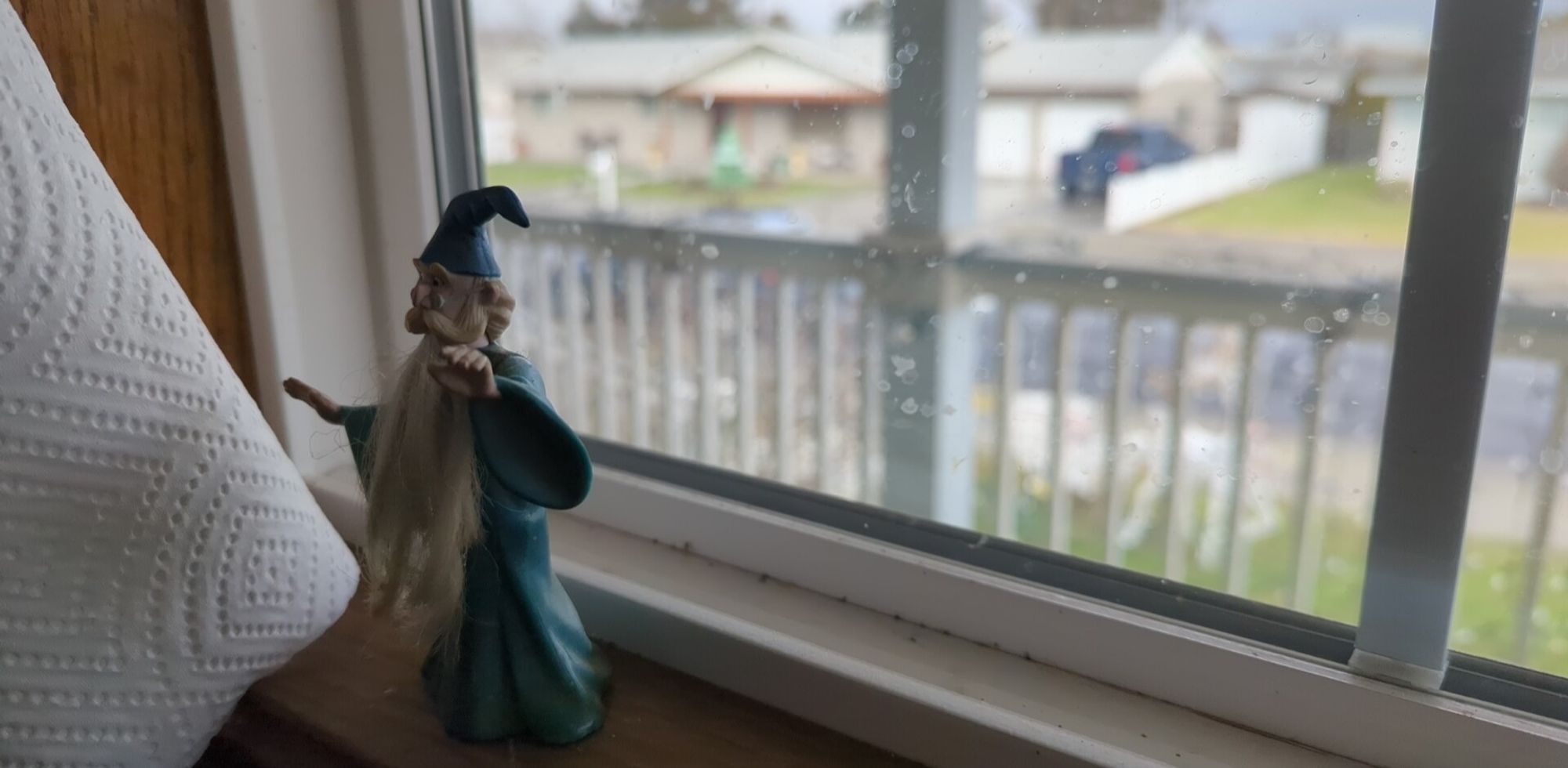 Another, different small wizard statue this one more like a doll