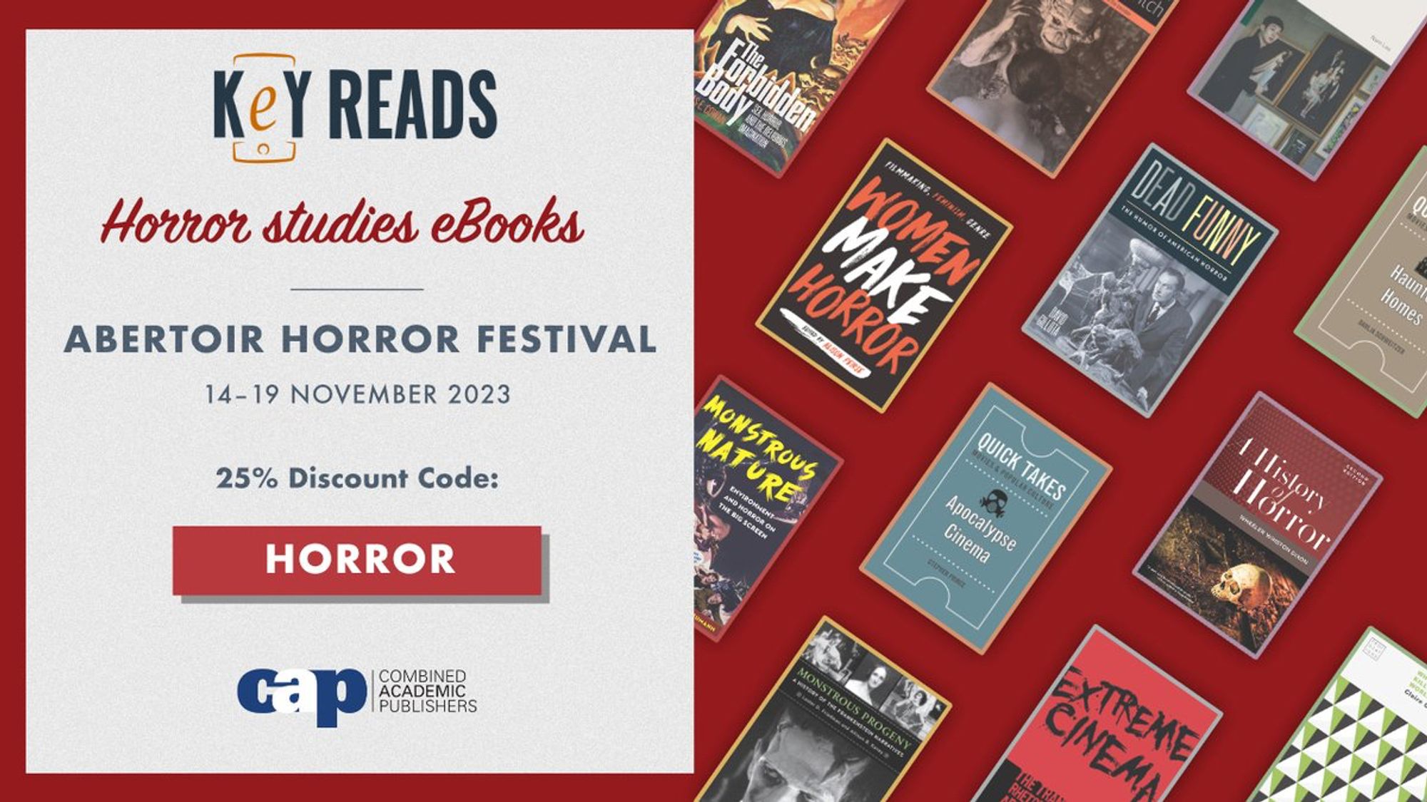 25% ebook discount with the code HORROR