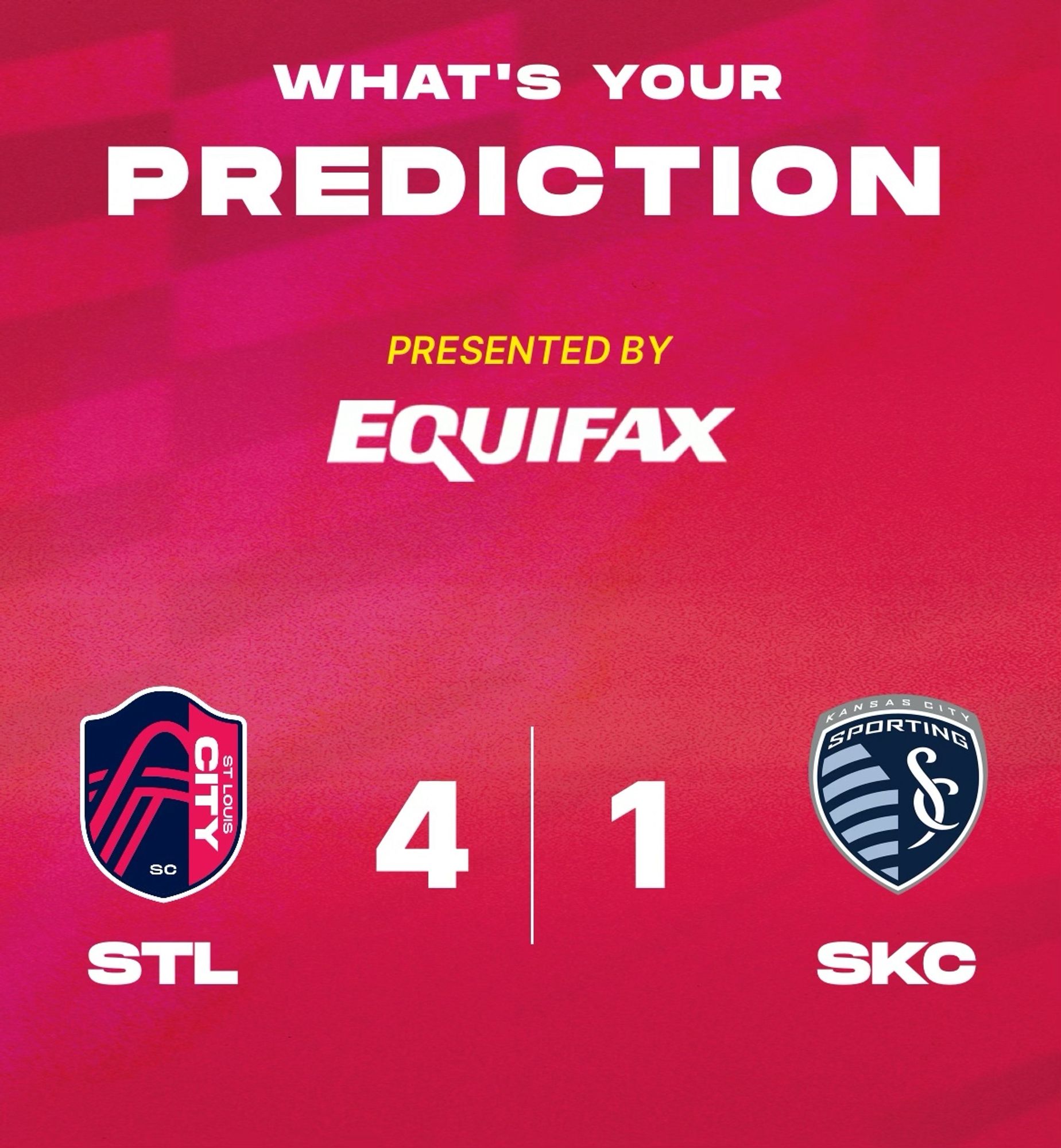 What’s your prediction?
STL 4
SKC 1