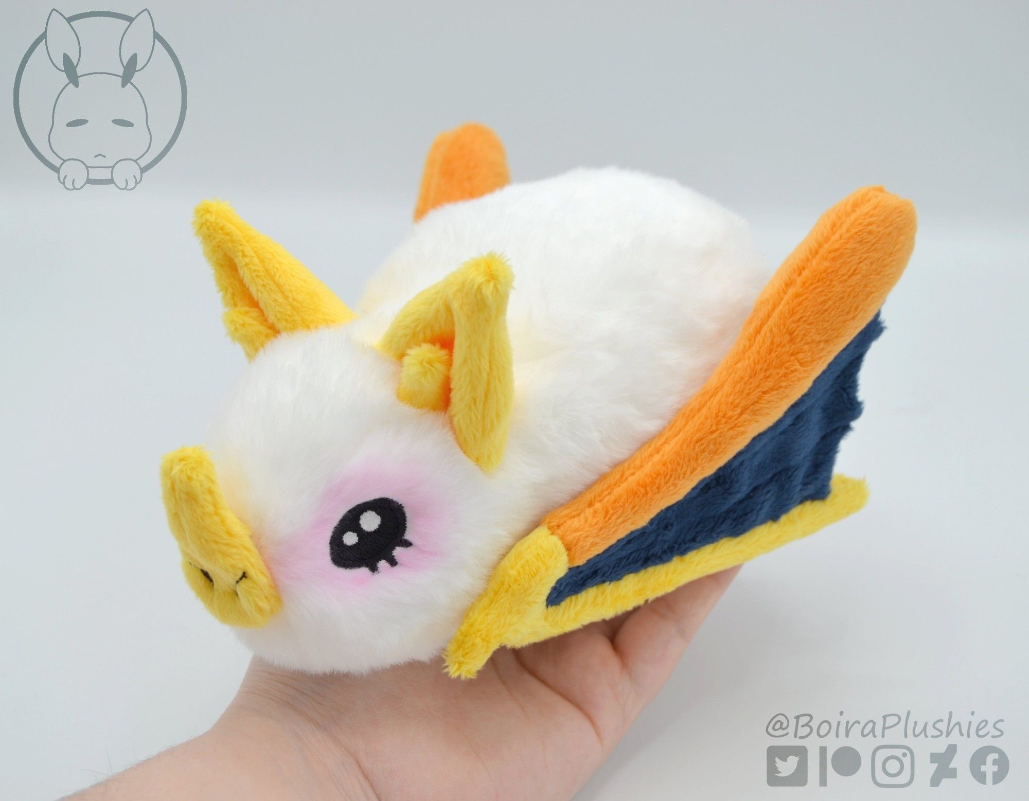 Handmade Honduran white bat plush