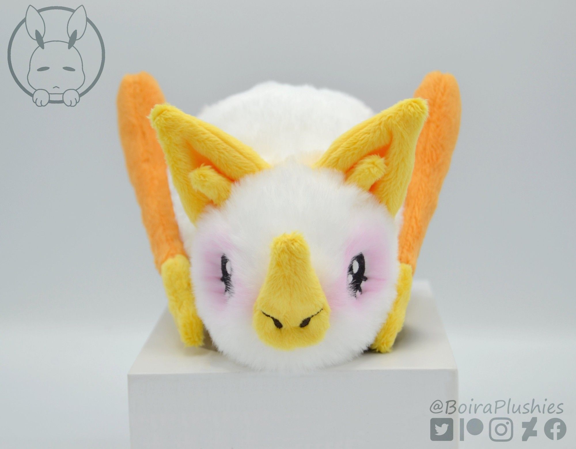 Handmade Honduran white bat plush