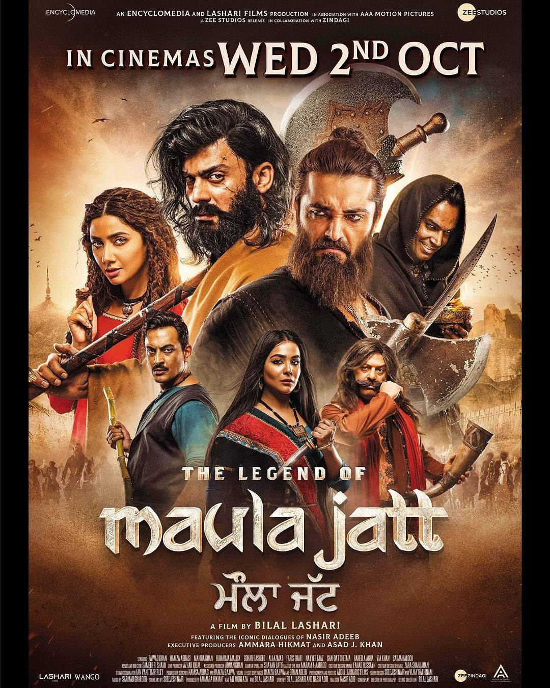 Affiche du film Maula Jatt qui sortira le 2 octobre en inde