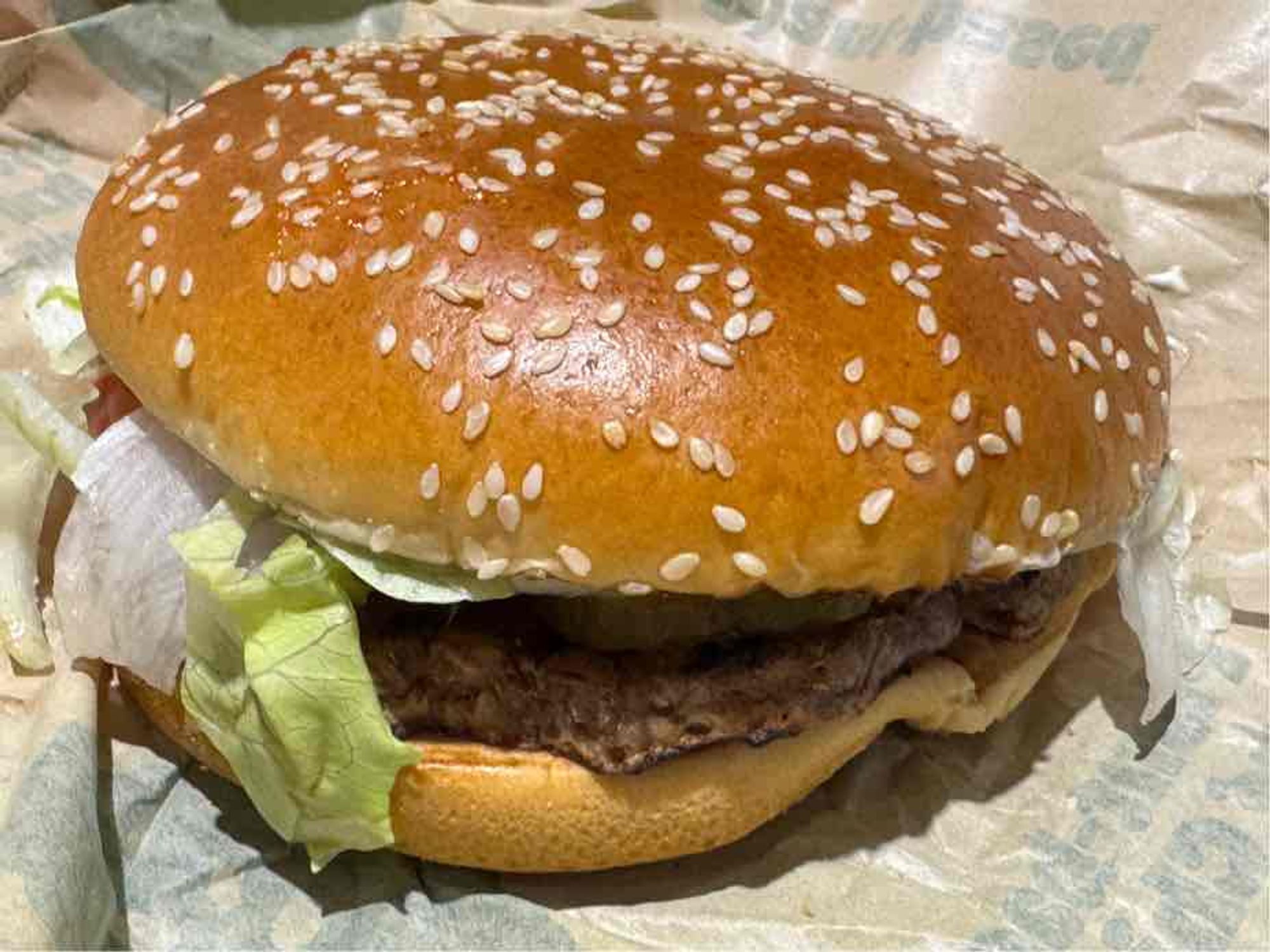 Ein Veggie-Whopper von Burger King. 