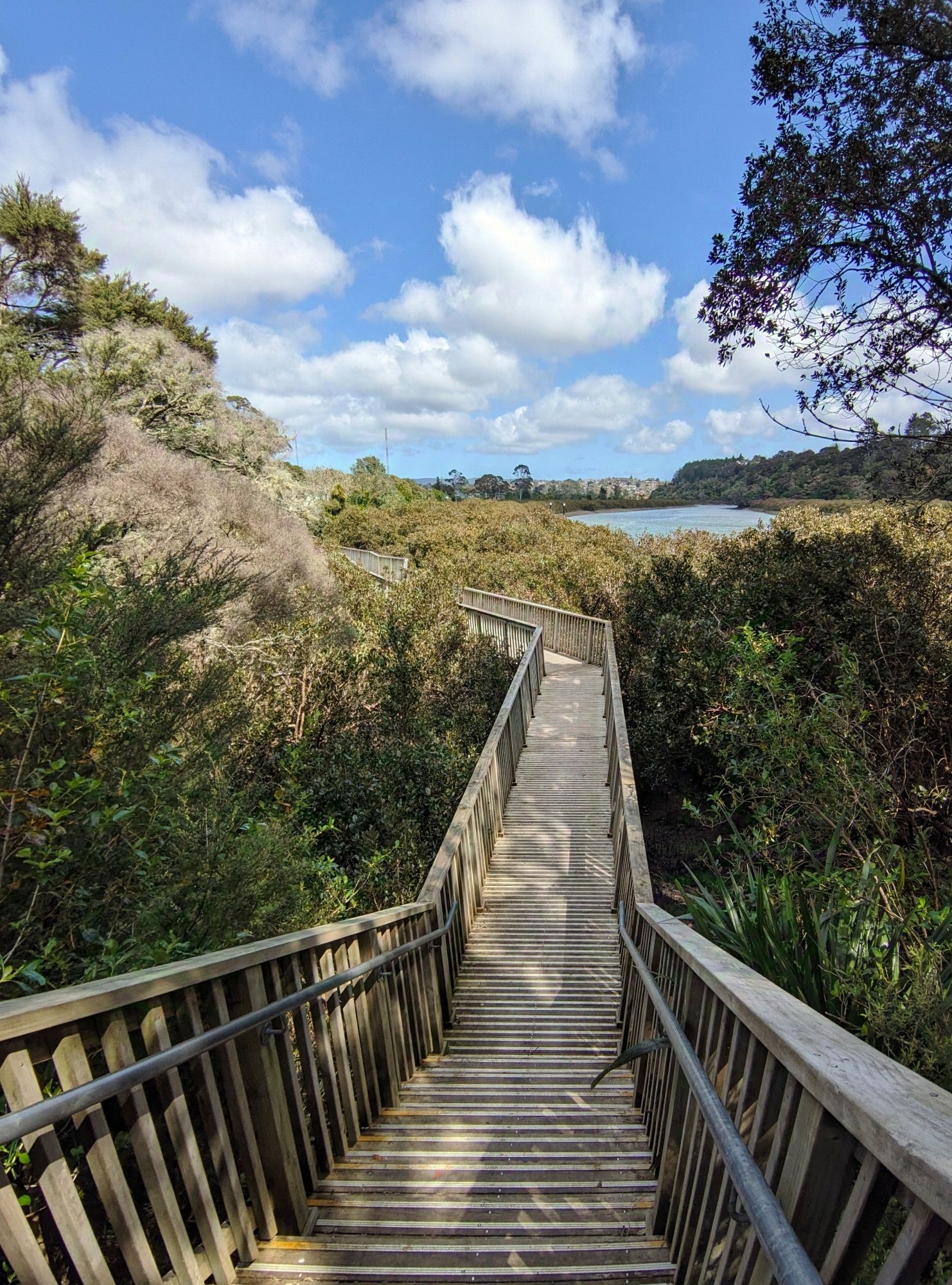 Stairway to blue sky.